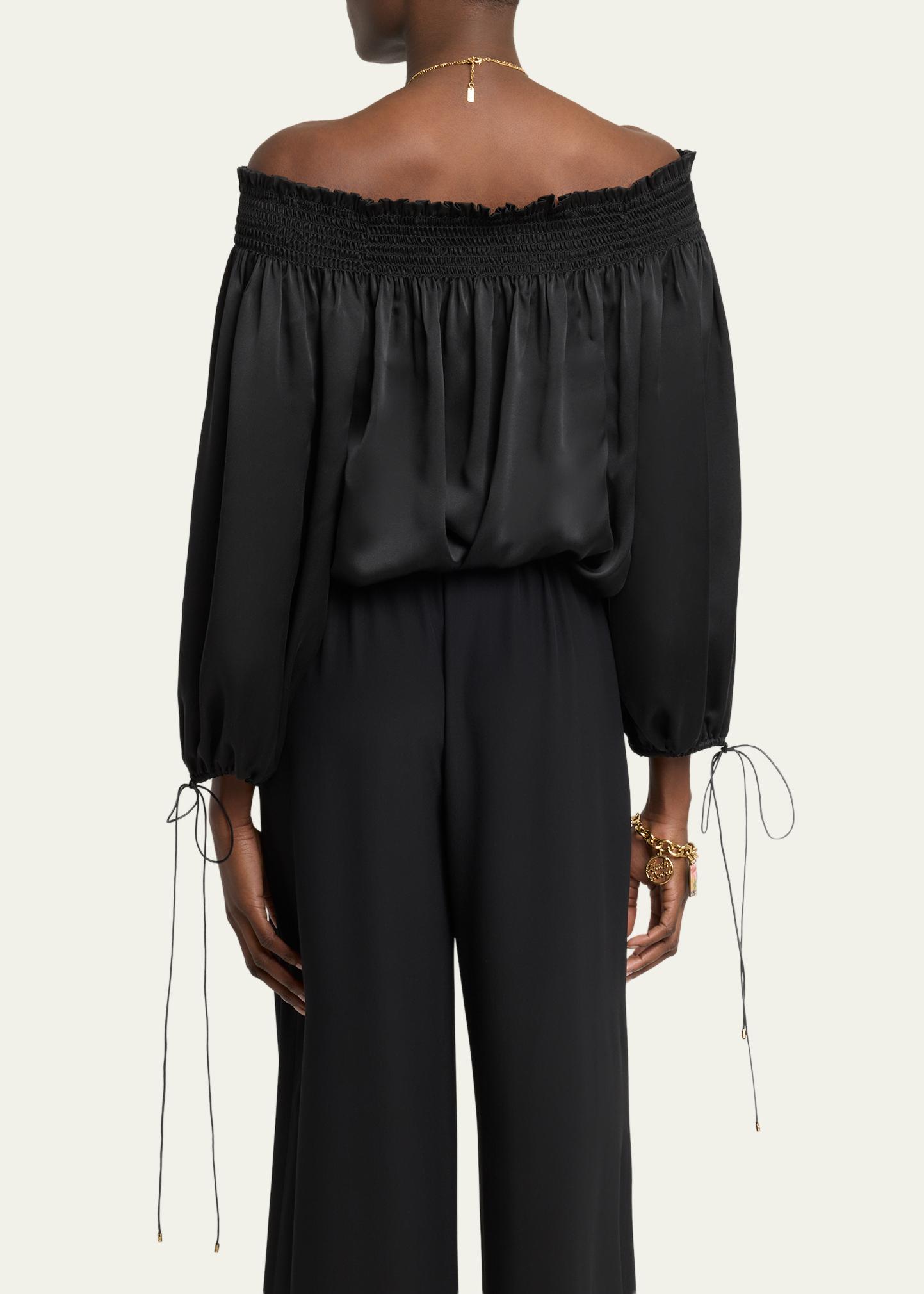 Chloe Silk Off-The-Shoulder Top - Bergdorf Goodman