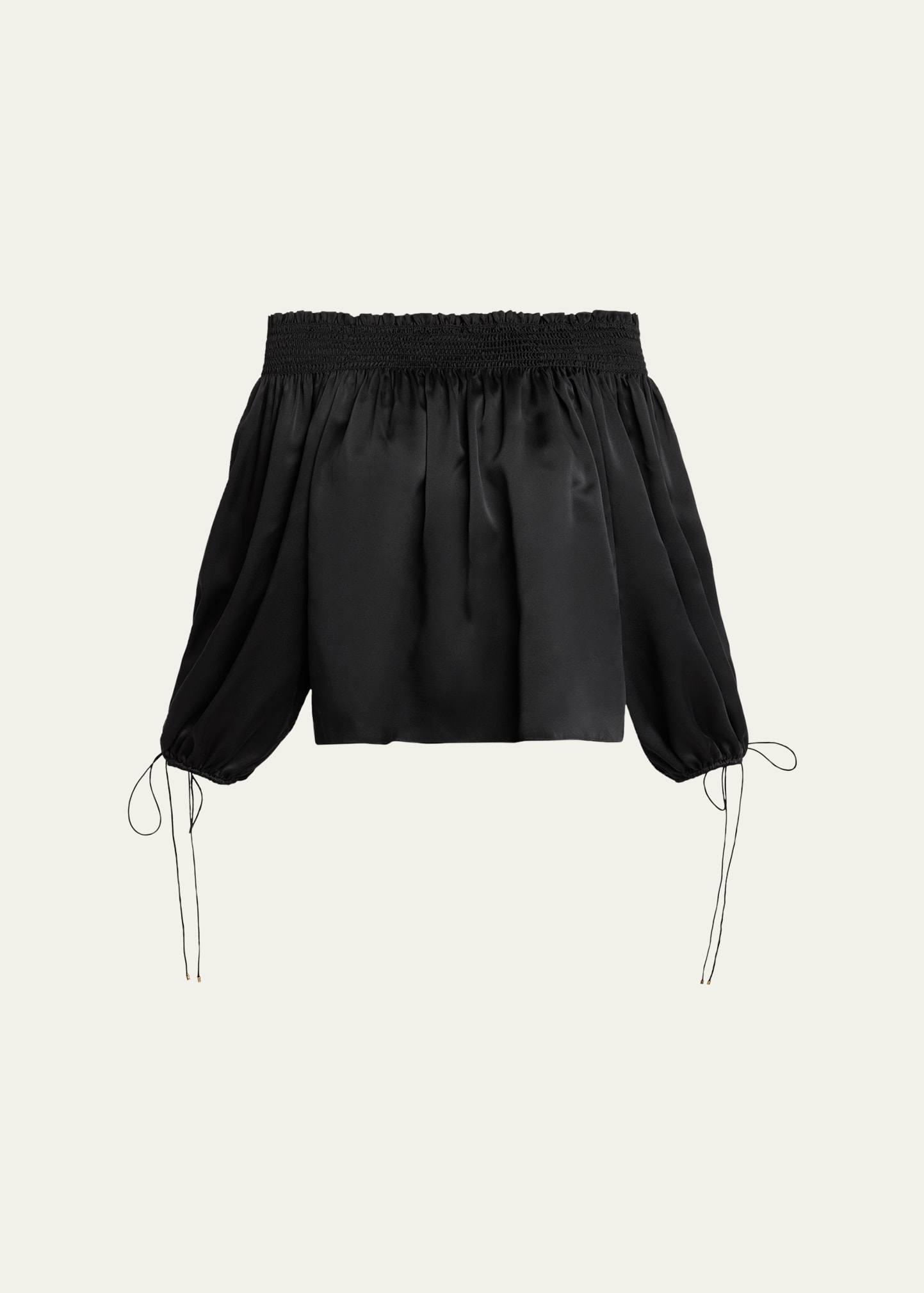 新品◇定価¥119,880 CHLOE SILK TOP'S Chloe Silk Off-The-Shoulder Top - Bergdorf Goodman