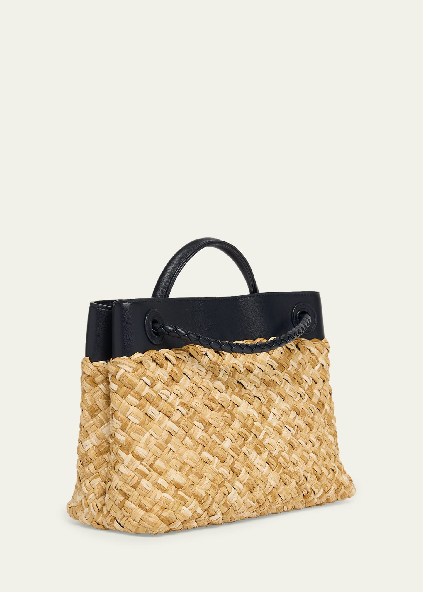 Bottega Veneta Andiamo Small Raffia Crossbody Bag - Bergdorf Goodman