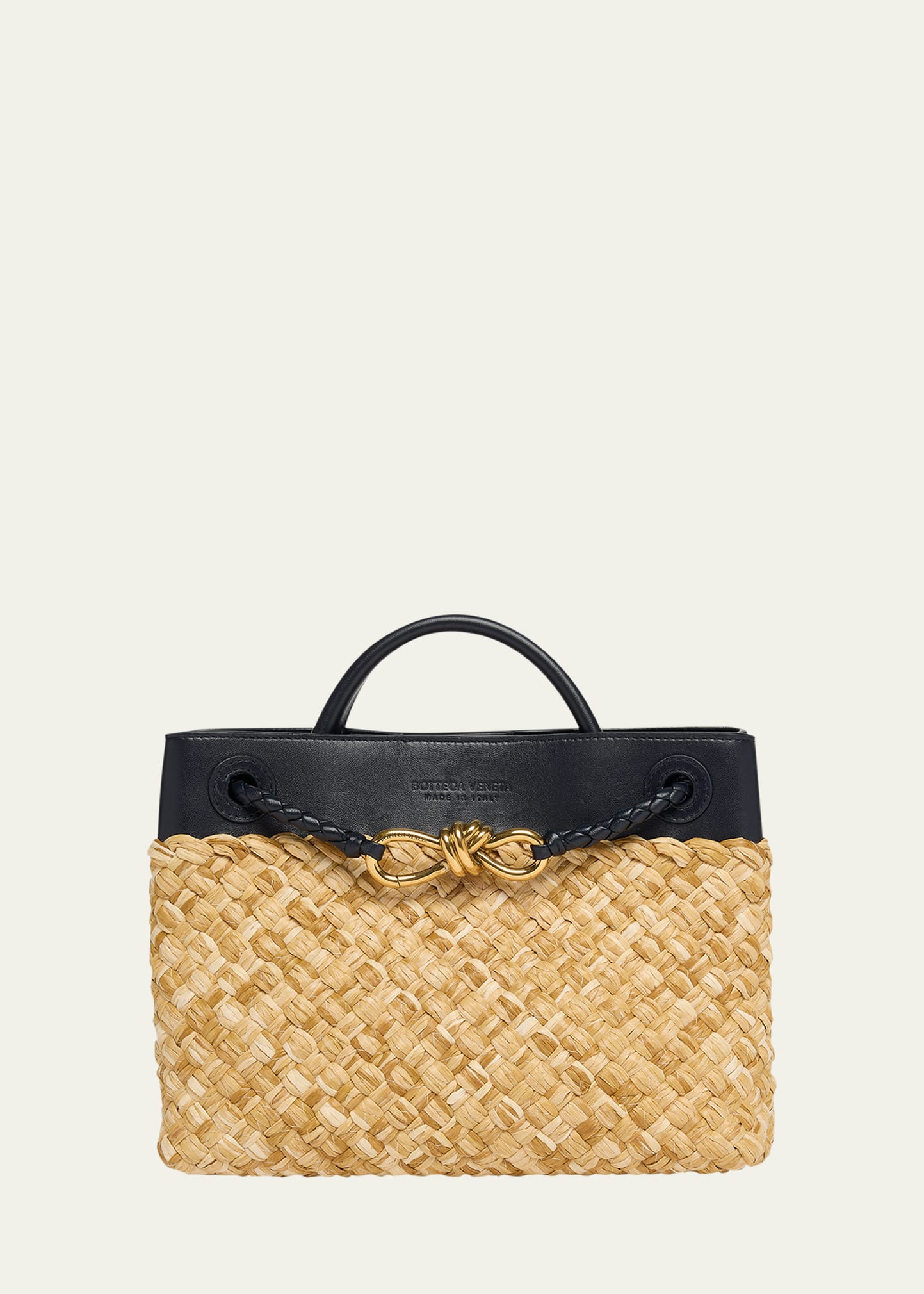 小物 temple  Bottega Veneta Bottega Veneta Andiamo Small Raffia Crossbody Bag - Bergdorf Goodman