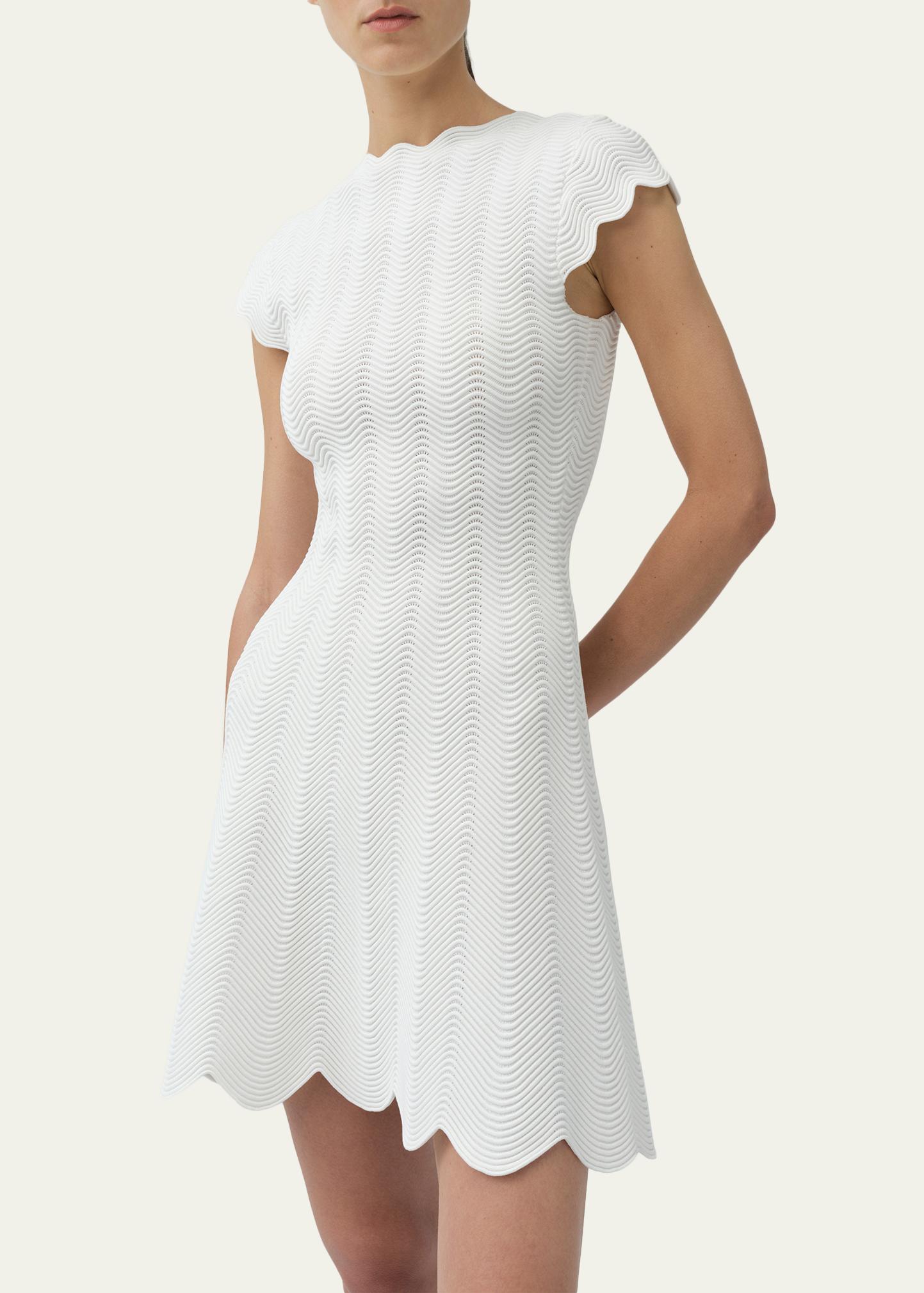SIMKHAI Evalynn Wavy Knit Mini Dress - Bergdorf Goodman