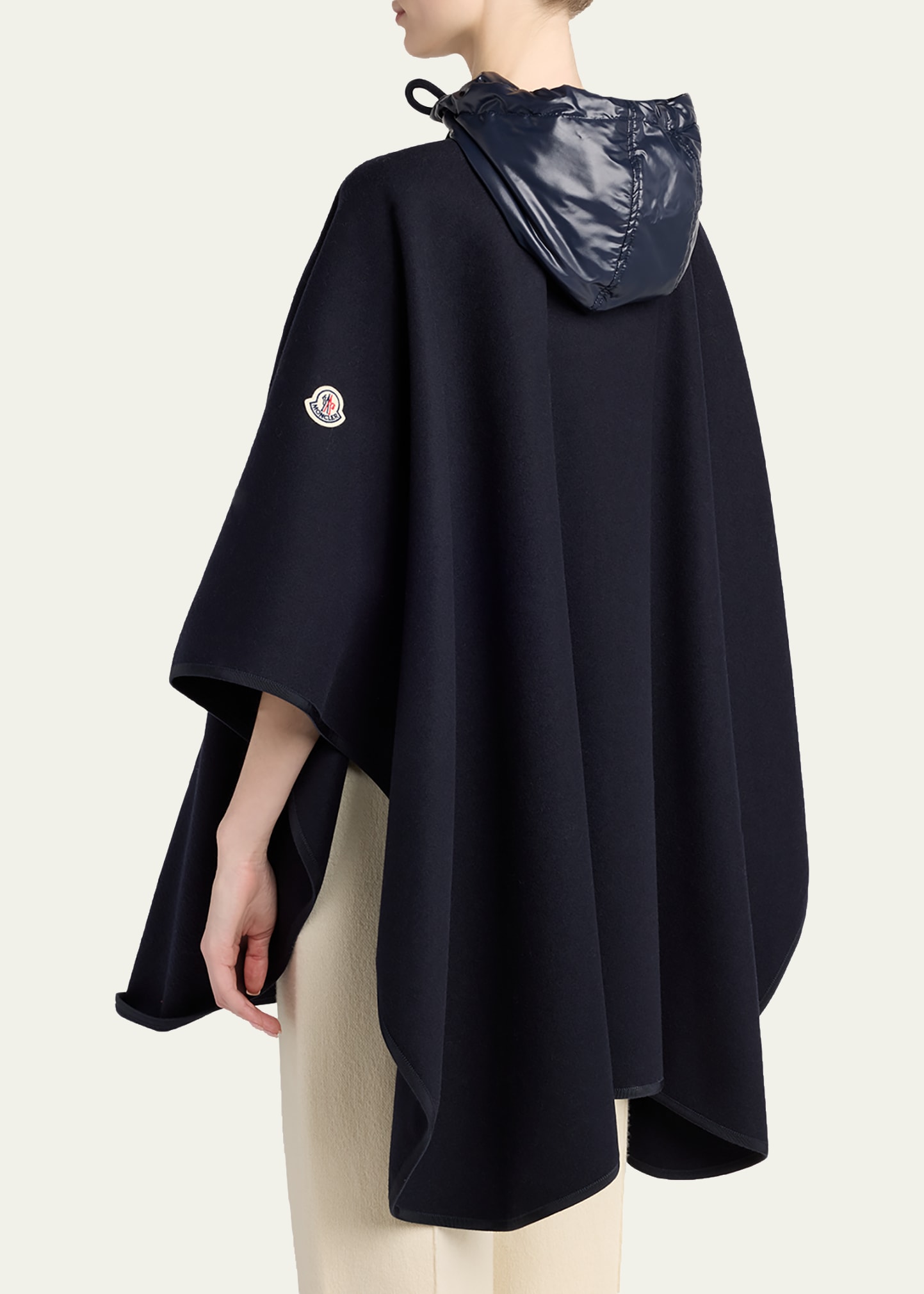 Moncler Genius Padded Wool-Blend Cape - Bergdorf Goodman