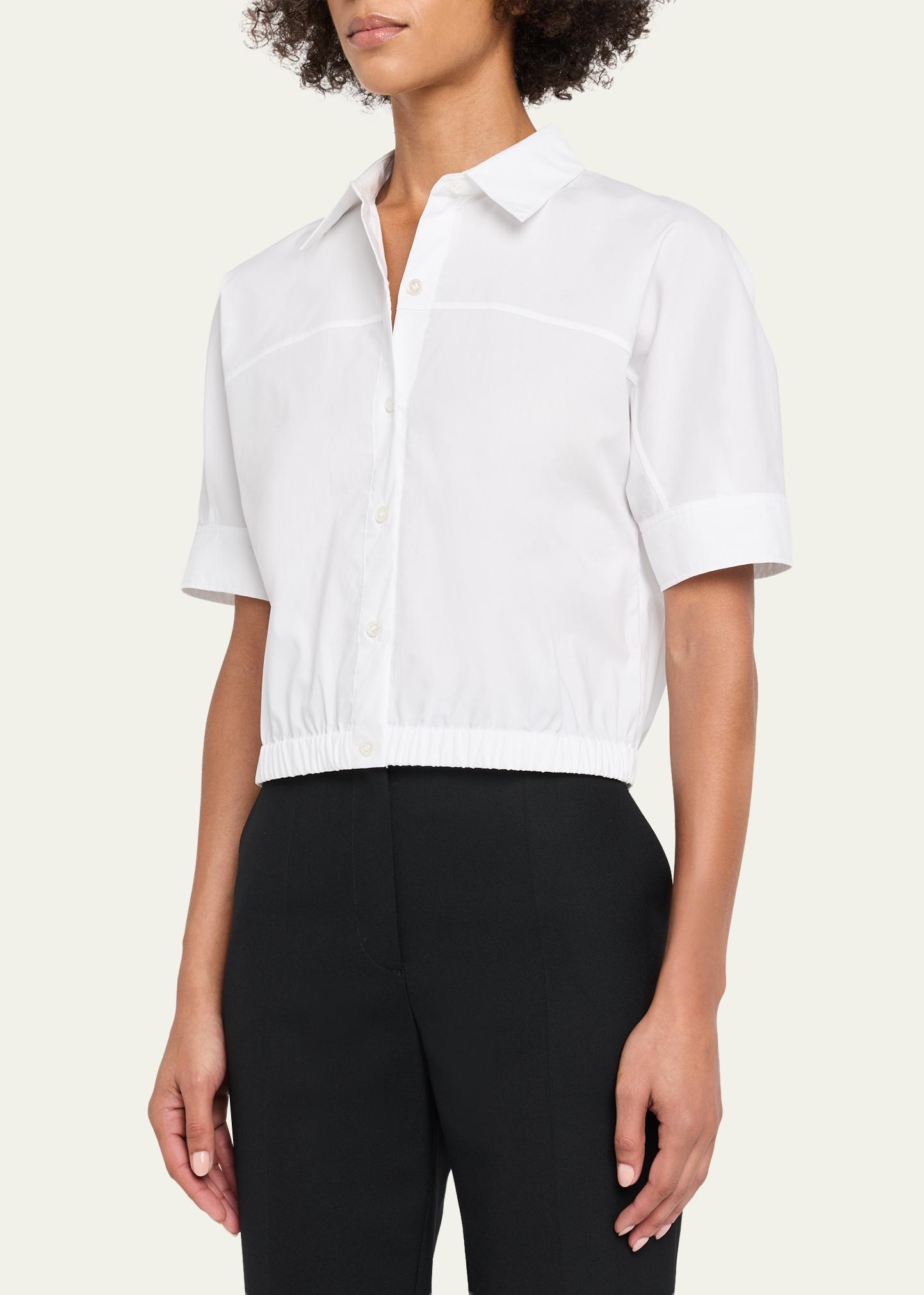 Theory Short-Sleeve Button-Front Shirt - Bergdorf Goodman
