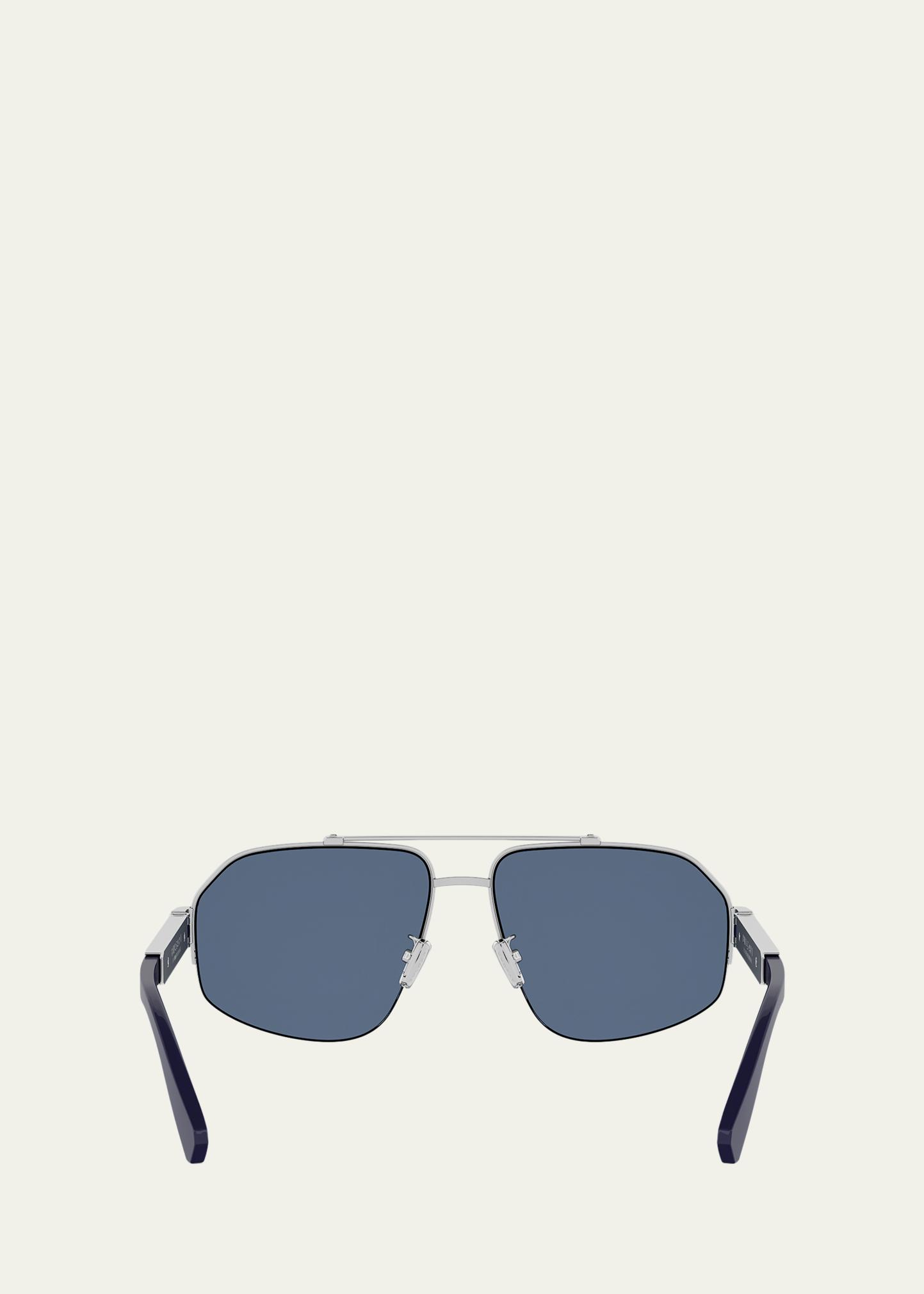 Kyu BVLGARI メガネ BVLGARI Metal Sunglasses - Bergdorf Goodman