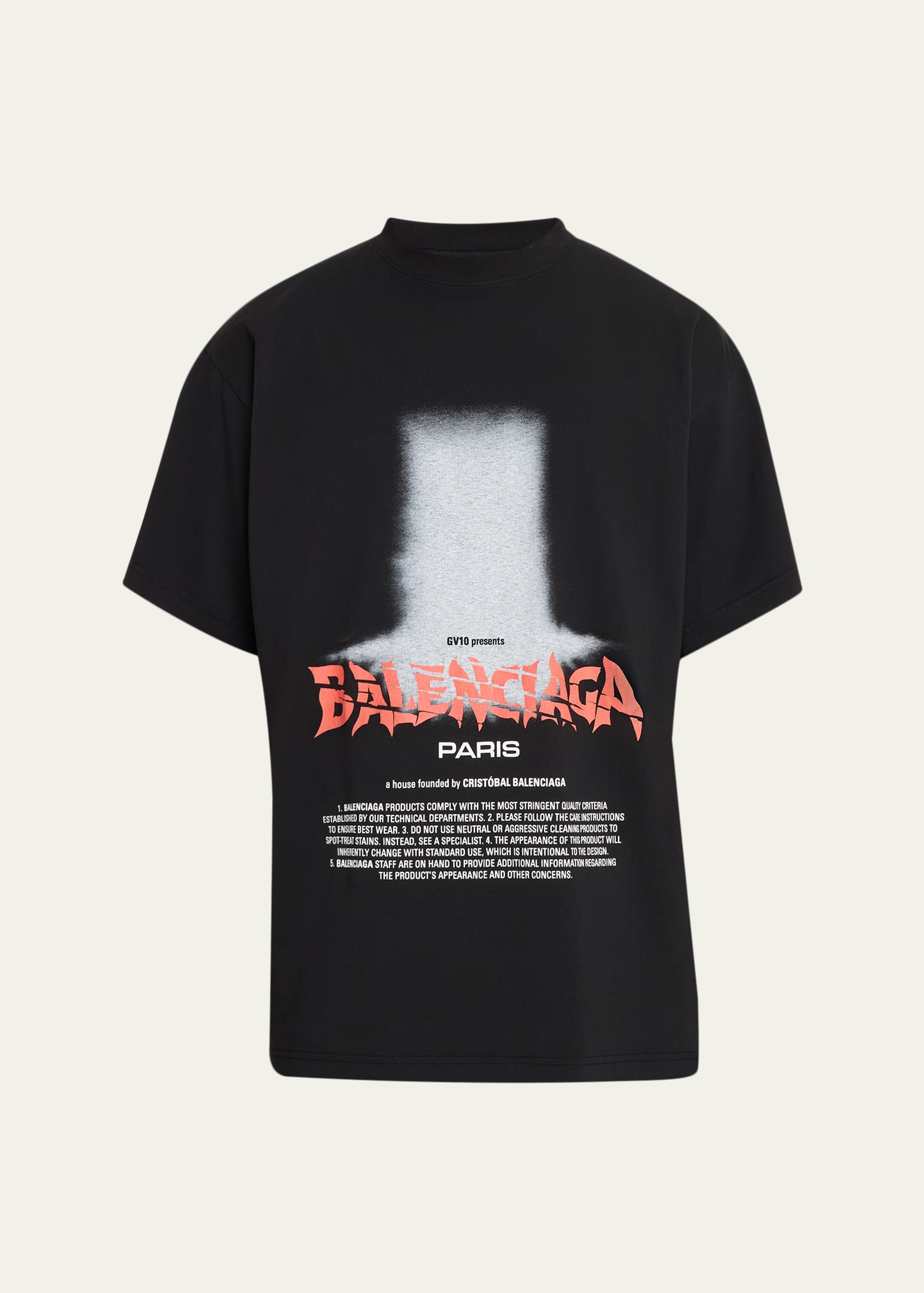 Balenciaga Men's Logo Graphic Cotton Jersey T-Shirt - Bergdorf Goodman