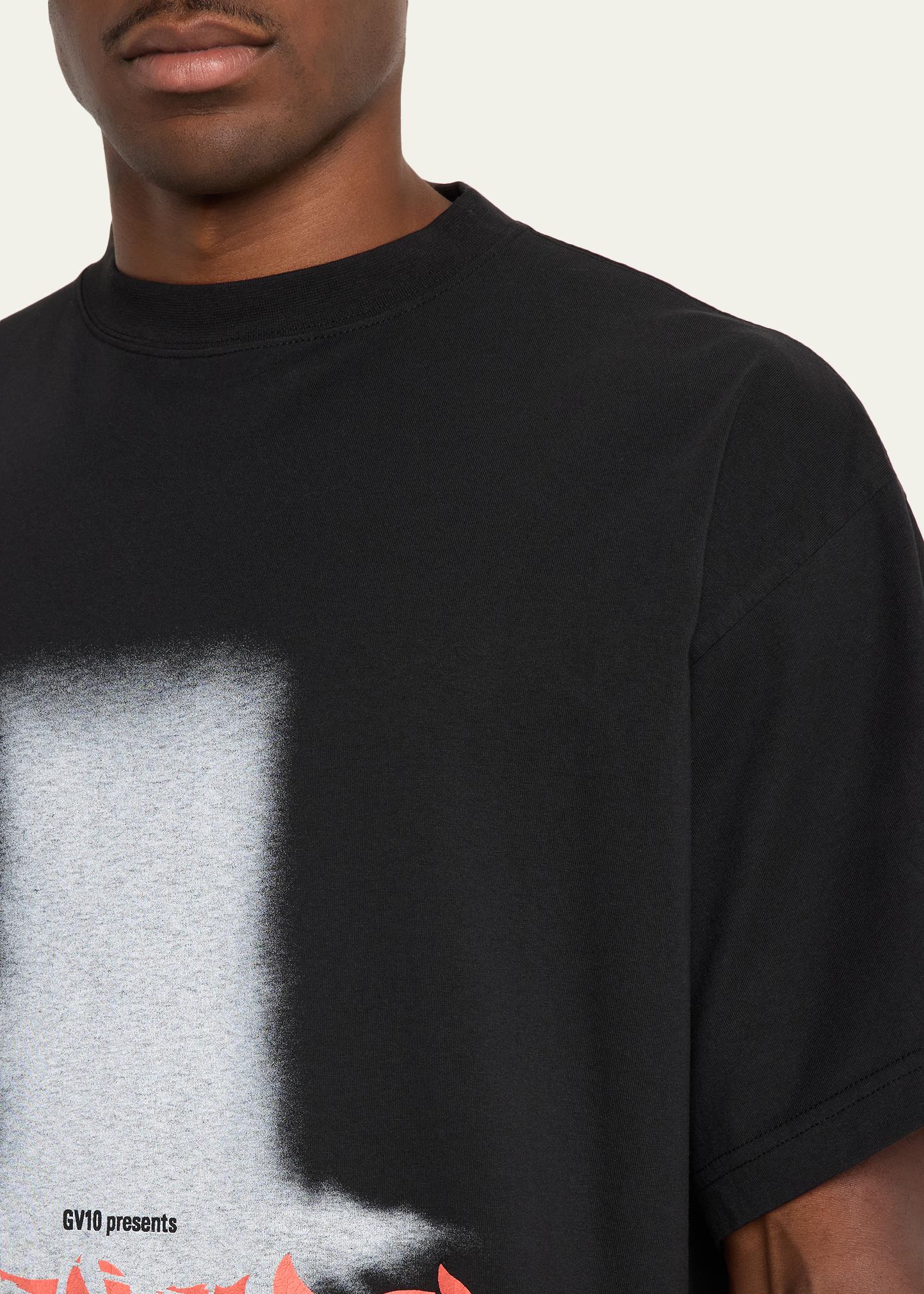 Balenciaga Men's Logo Graphic Cotton Jersey T-Shirt - Bergdorf Goodman