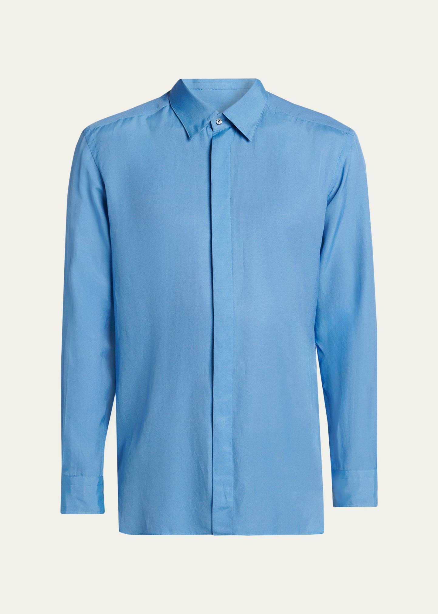 TOM FORD Men's Cotton and Silk Washed Twill Sport Shirt - Bergdorf