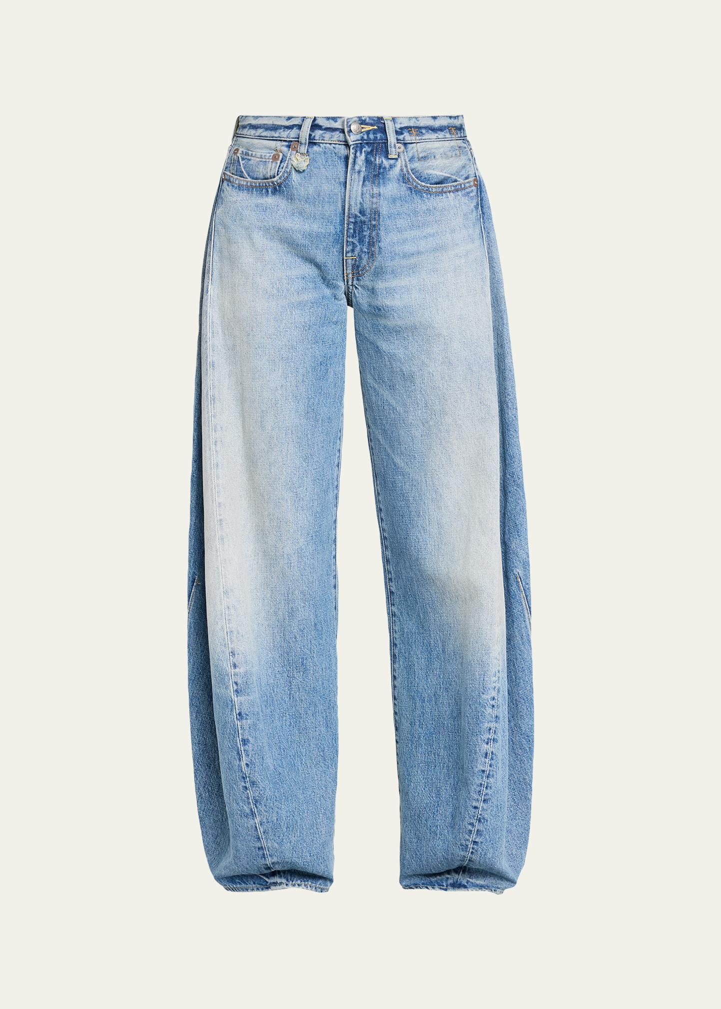 R13 Janine Low-Rise Spliced Denim Jeans - Bergdorf Goodman
