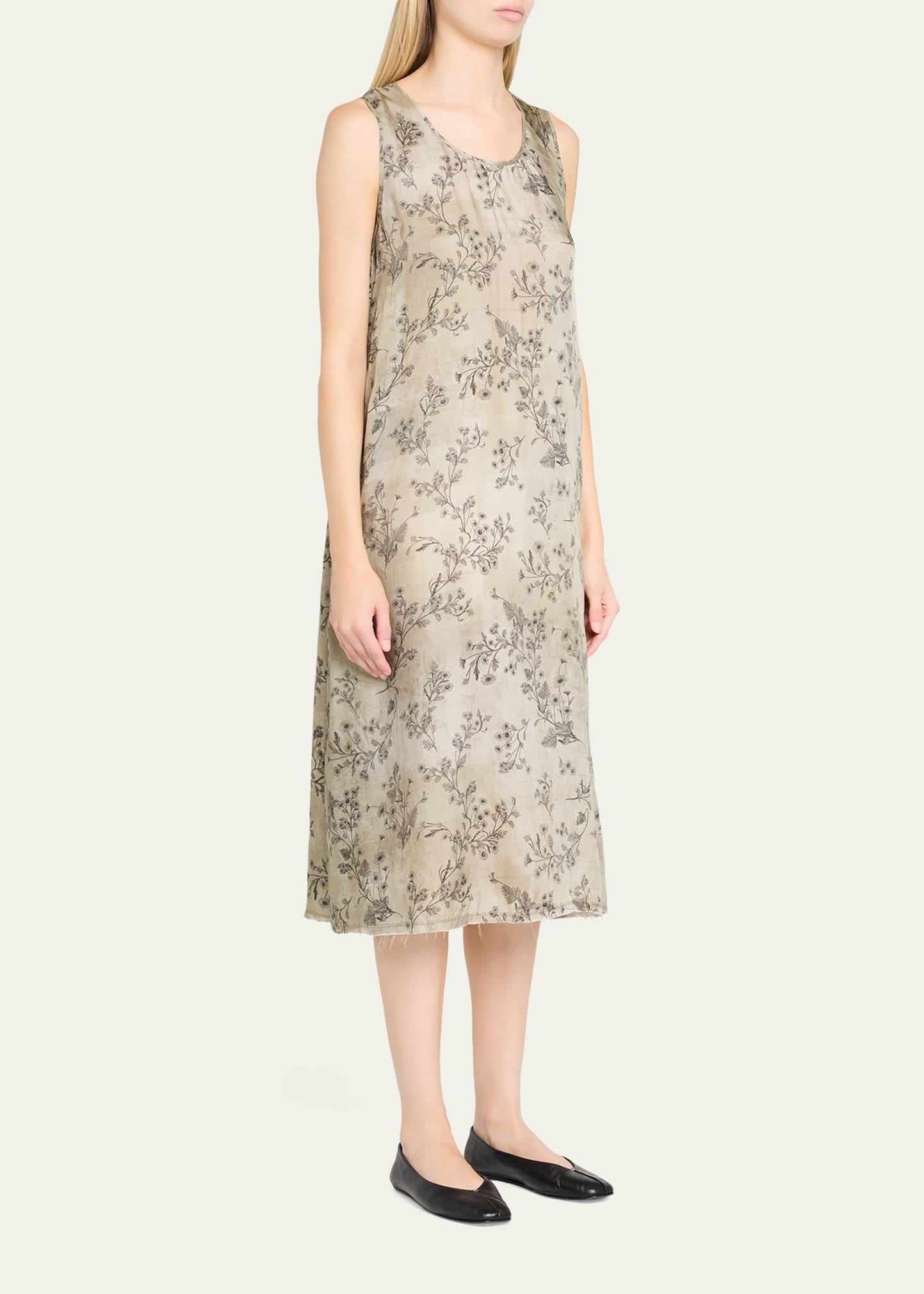 R13 Floral Sleeveless Midi Dress - Bergdorf Goodman