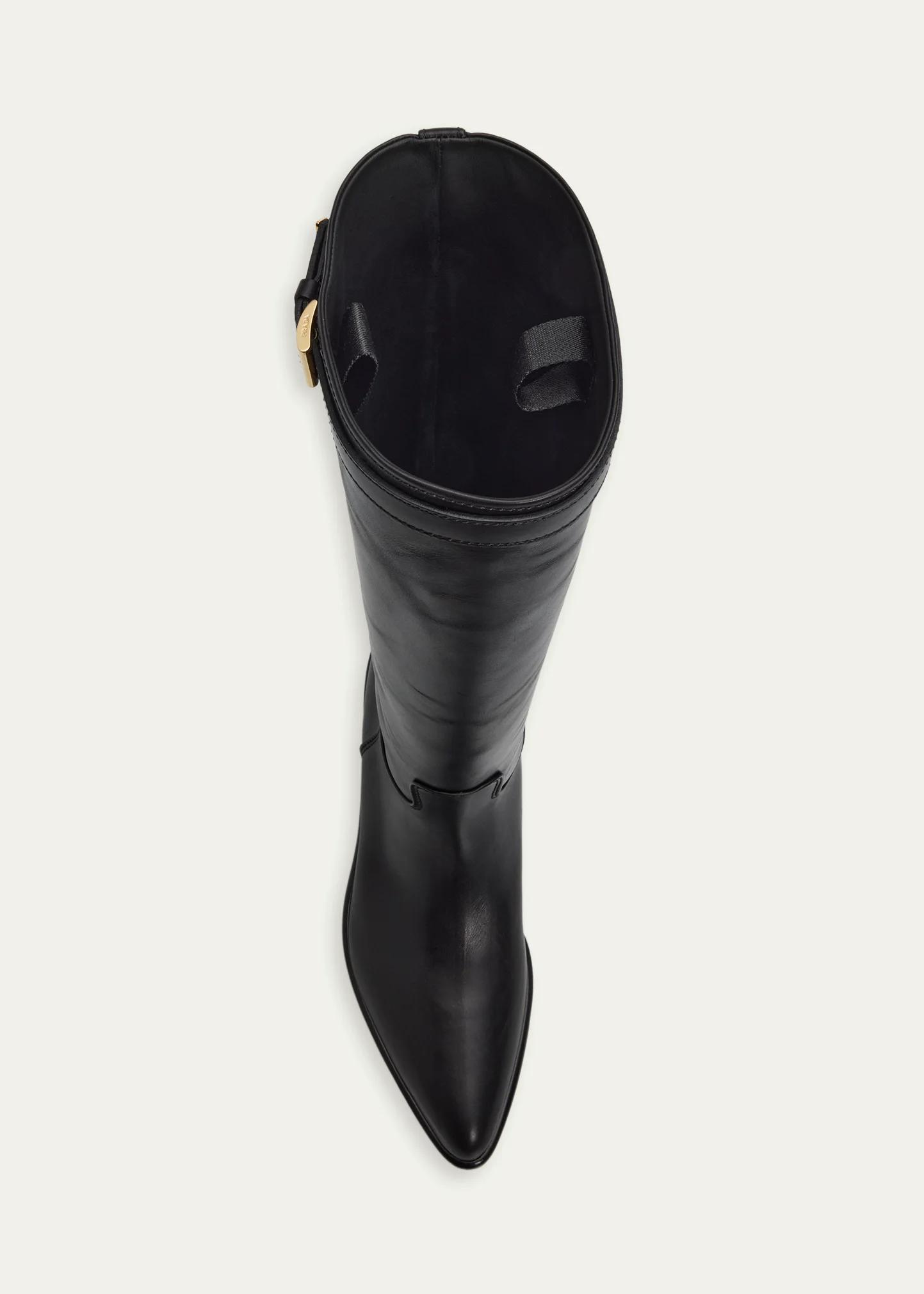 Prada 30mm Stivali Leather Riding Boots - Bergdorf Goodman