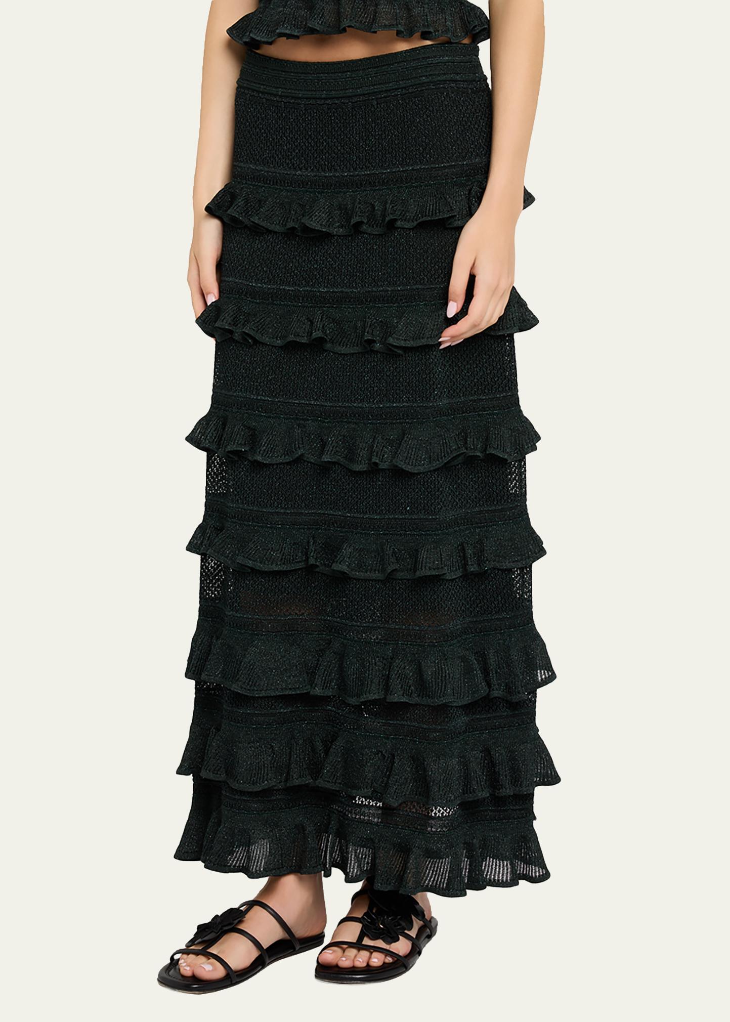 Zimmermann Valiant Frill Midi Skirt - Bergdorf Goodman