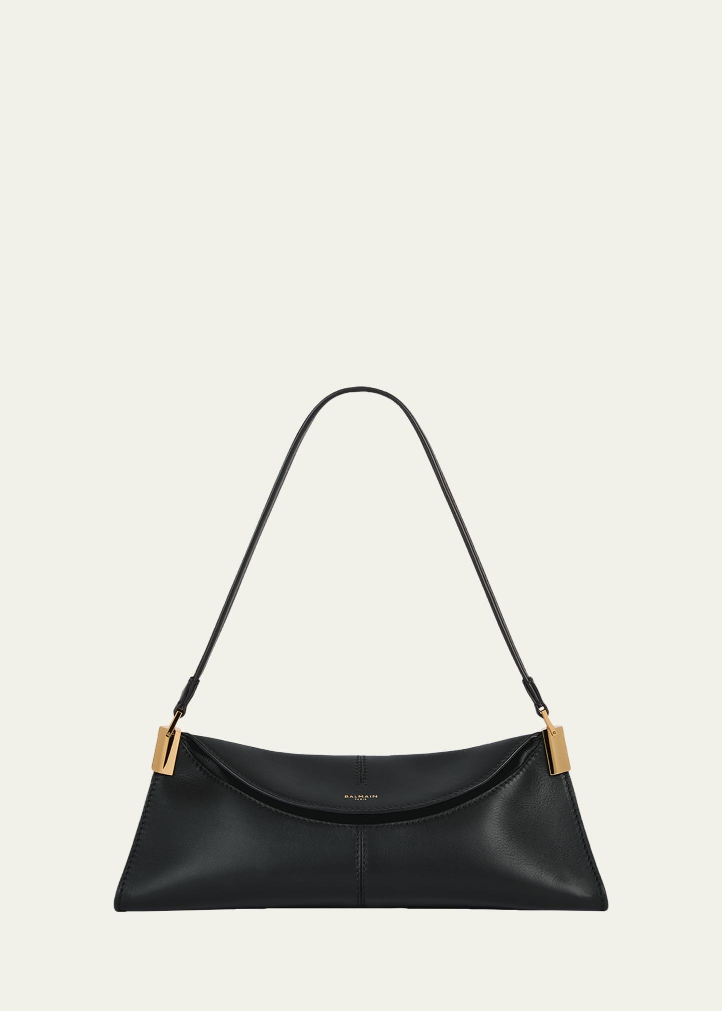 Balmain 64-83 Small Leather Shoulder Bag - Bergdorf Goodman