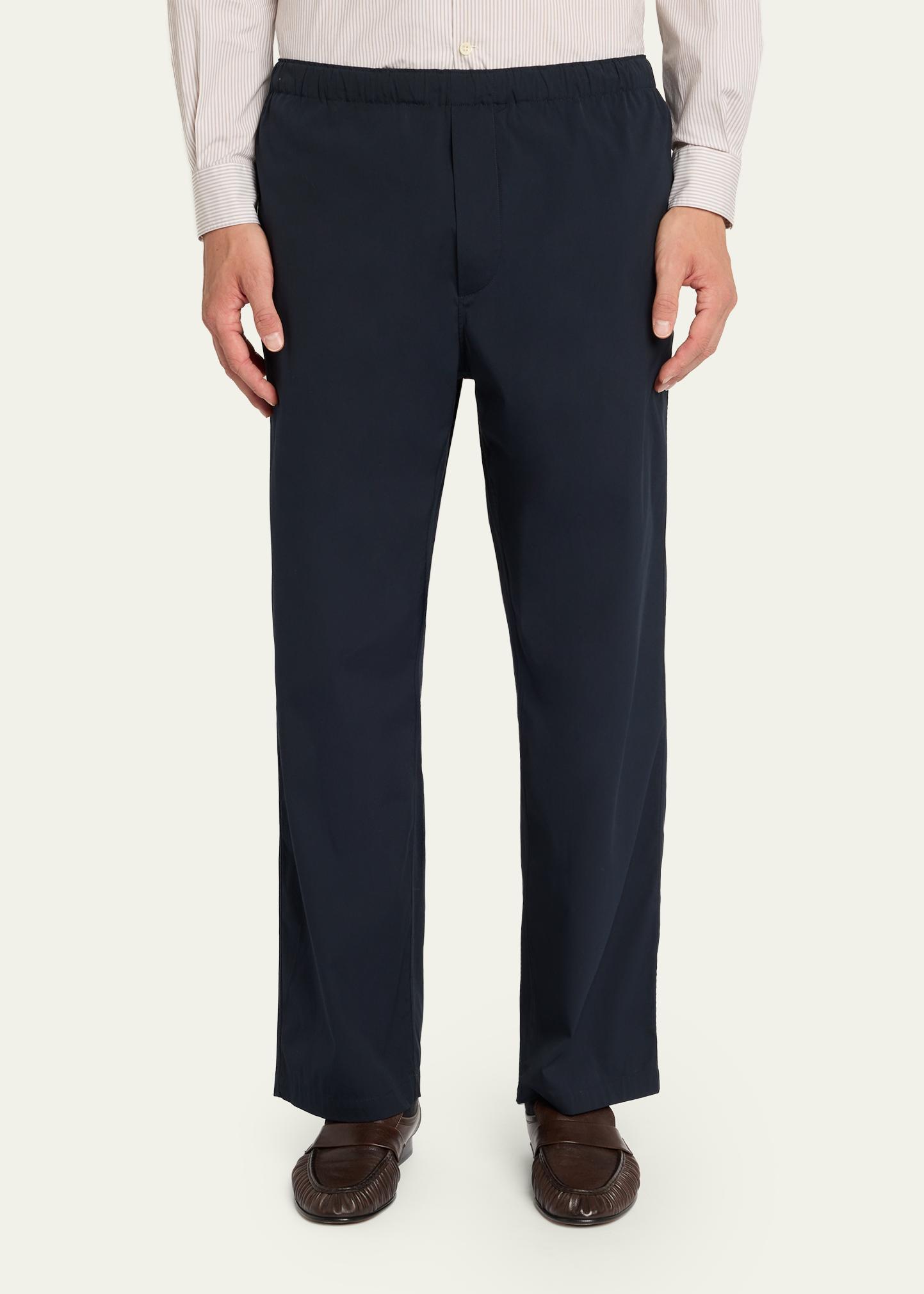 The Row Men's Pascale Stretch Poplin Pants - Bergdorf Goodman