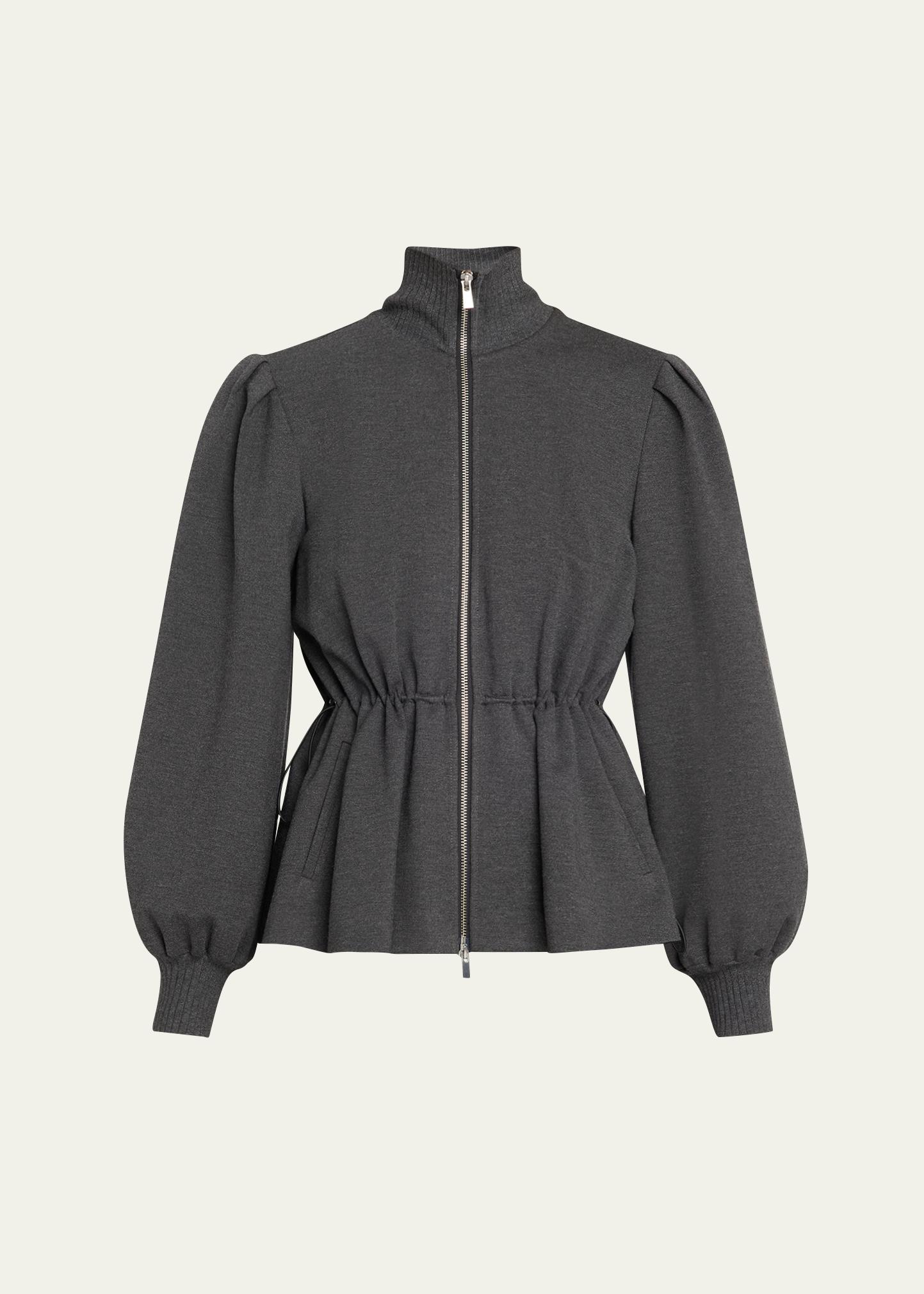 Toccin Ida Zip-Front Peplum Jacket - Bergdorf Goodman