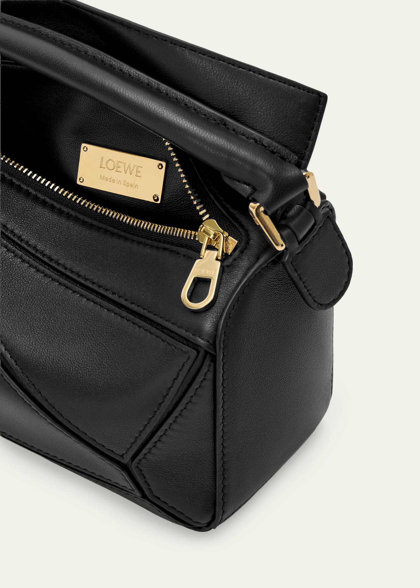 LOEWE Featherlight Puzzle Mini Leather Top-Handle Bag - Bergdorf