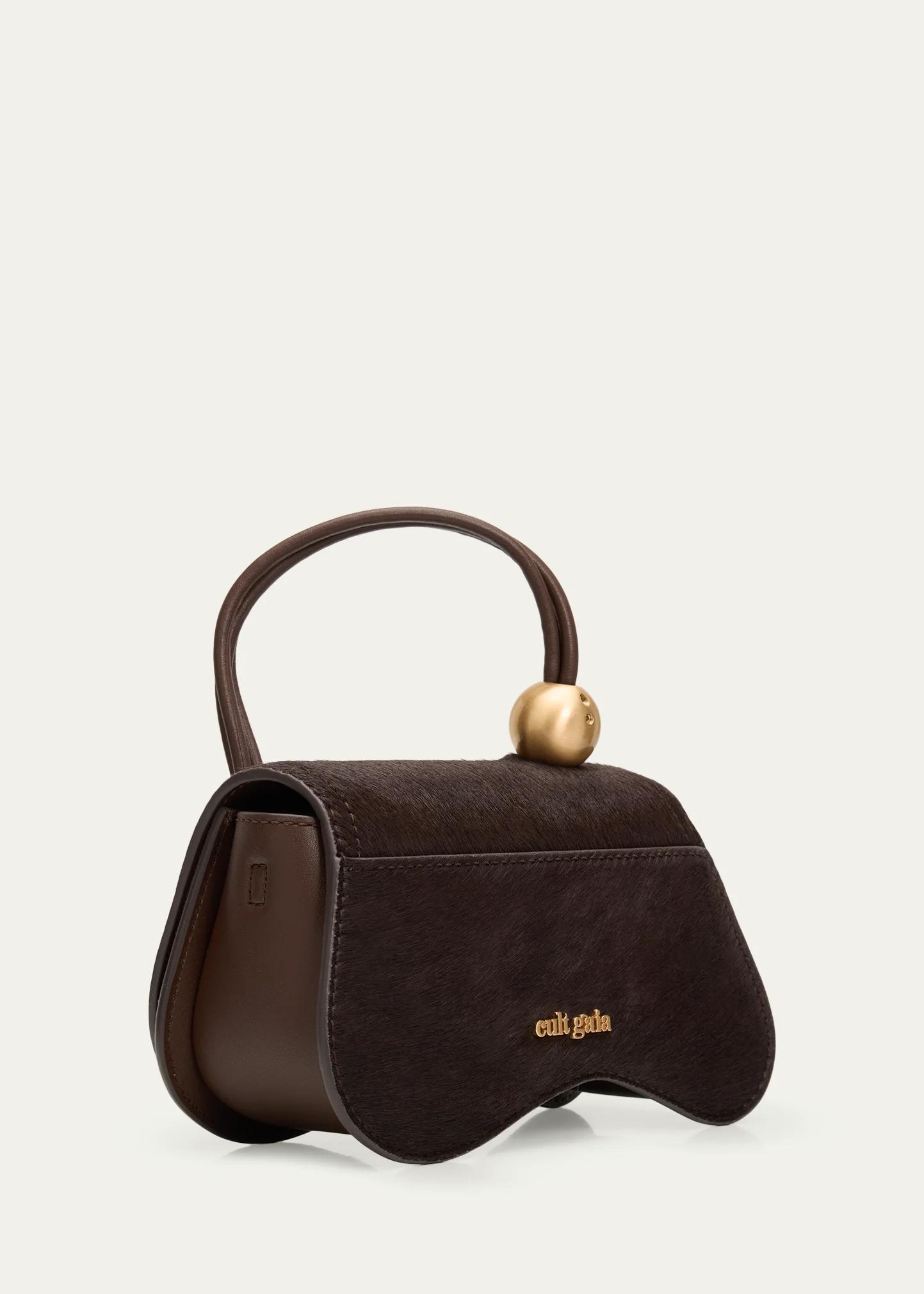 Cult Gaia Kazia Nano Calf Hair Top Handle Bag - Bergdorf Goodman