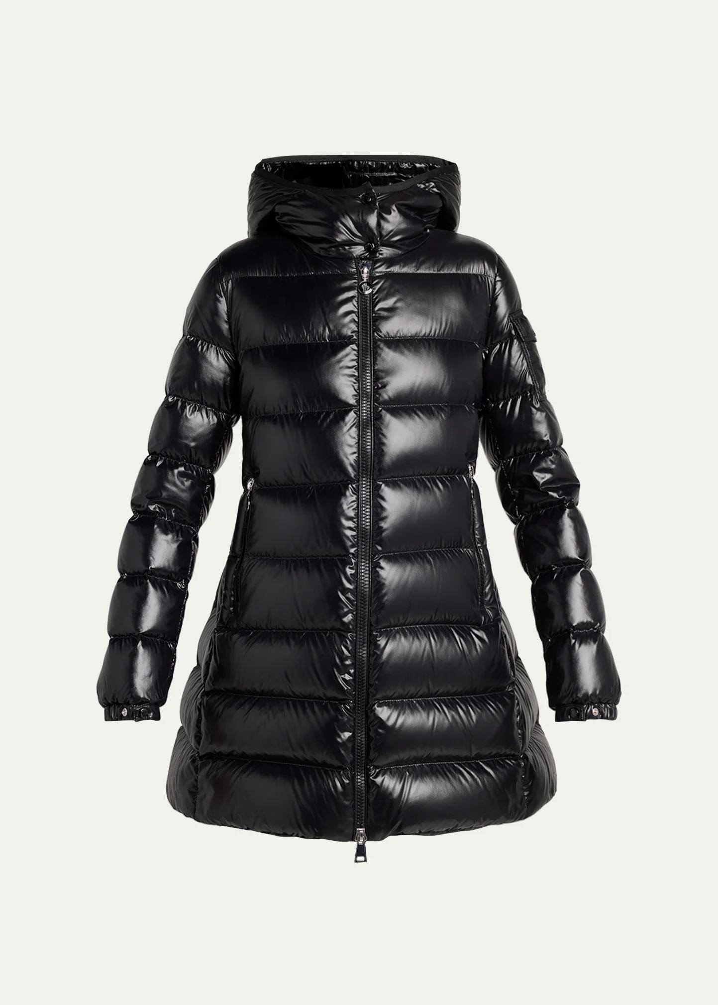 Moncler Courcelles Hooded Mid-Length Down Jacket - Bergdorf Goodman