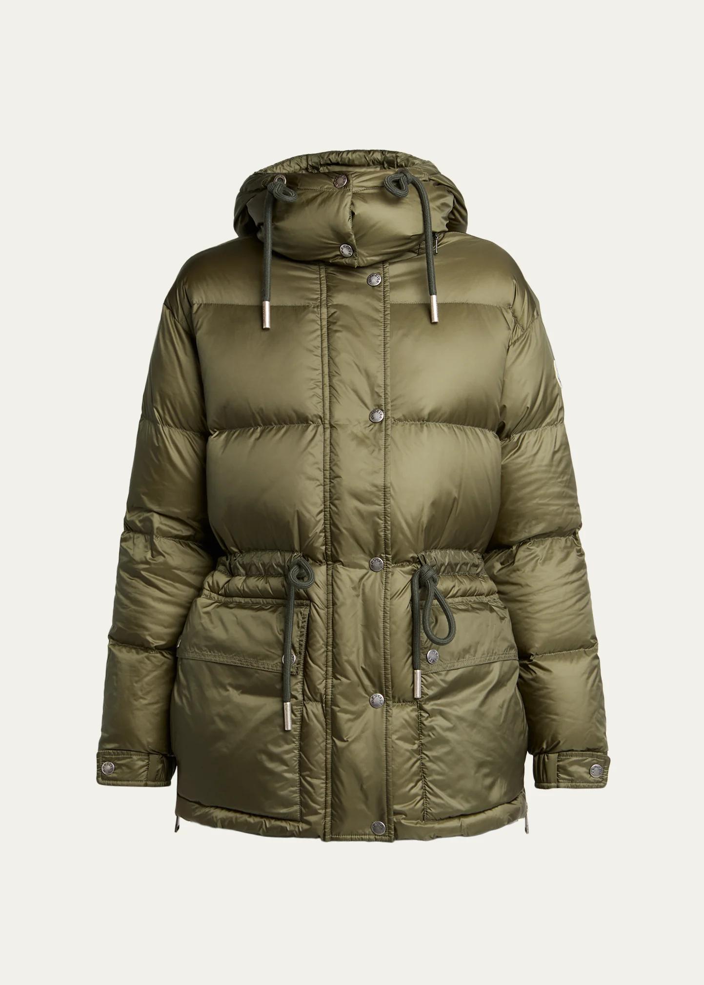 Moncler Sesie Hooded Mid-Length Down Jacket - Bergdorf Goodman