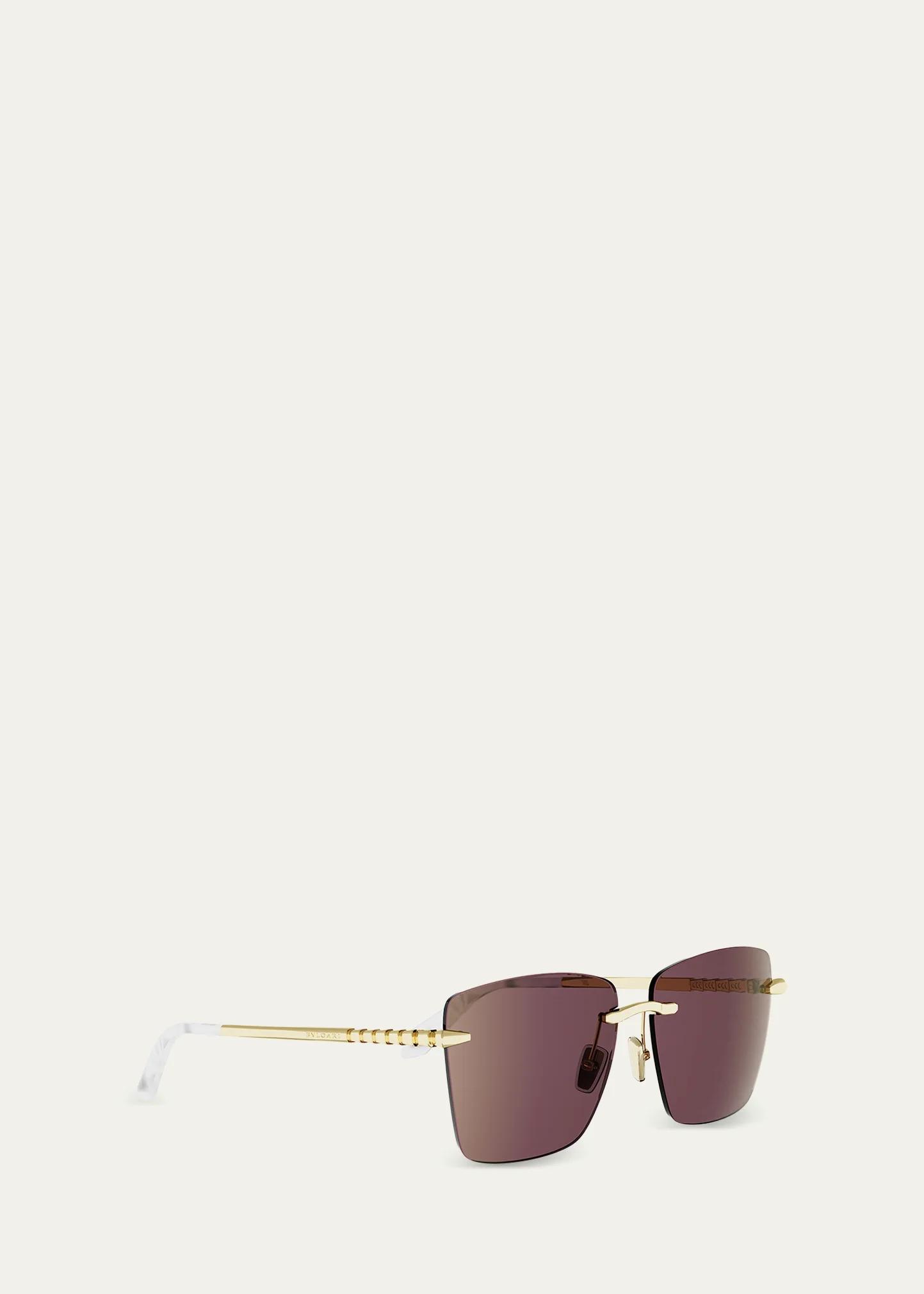BVLGARI Serpenti Viper 60MM Square Sunglasses - Bergdorf Goodman