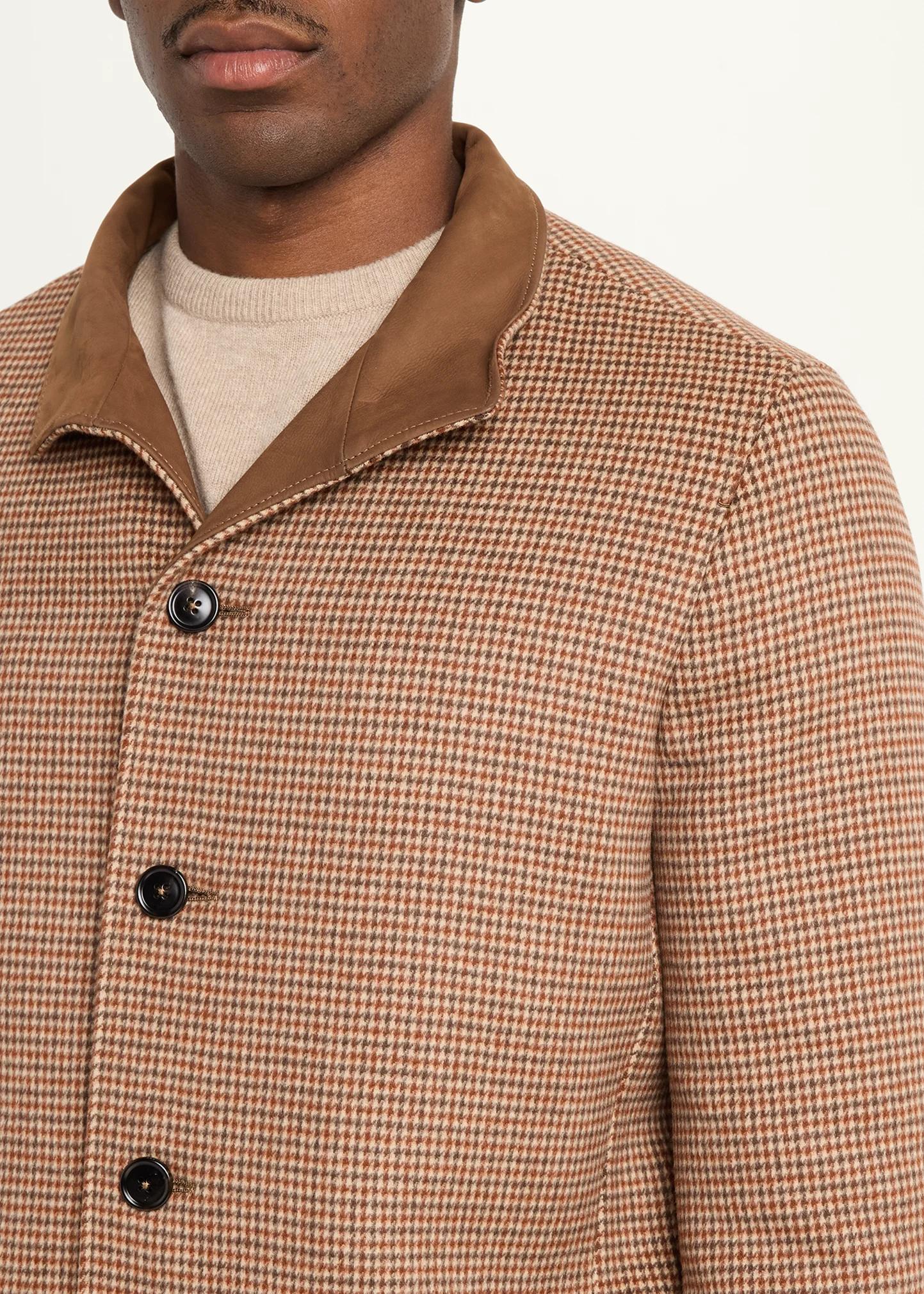 ZEGNA 남성 하운드투스 울 혼합 자켓