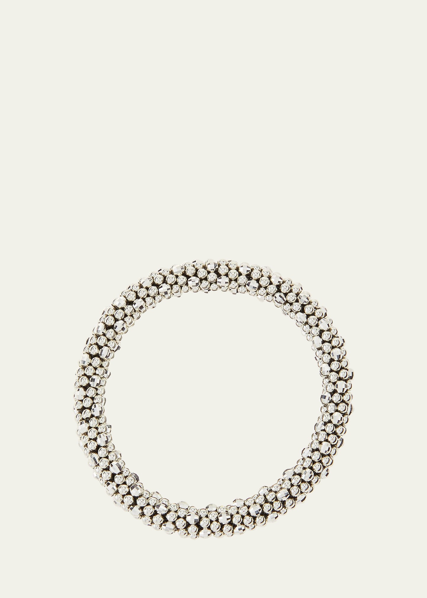 Meredith Frederick Irina Silver Mirrored Bead Bracelet