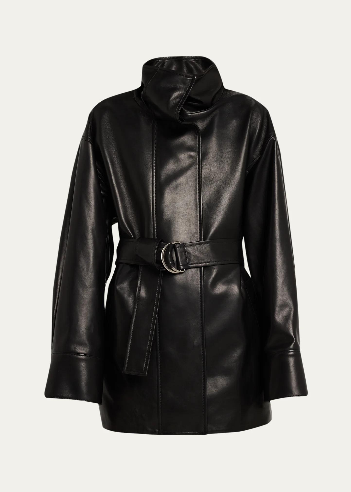 Heirlome Ellis Belted Leather Jacket - Bergdorf Goodman