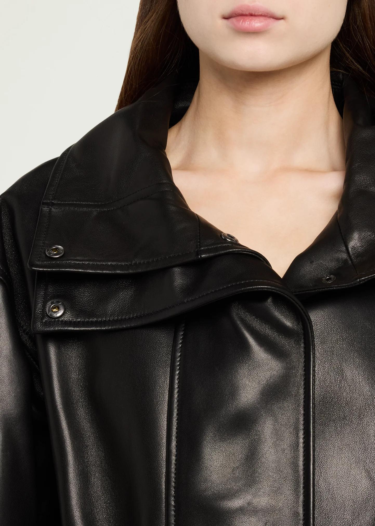 Heirlome Ellis Belted Leather Jacket - Bergdorf Goodman