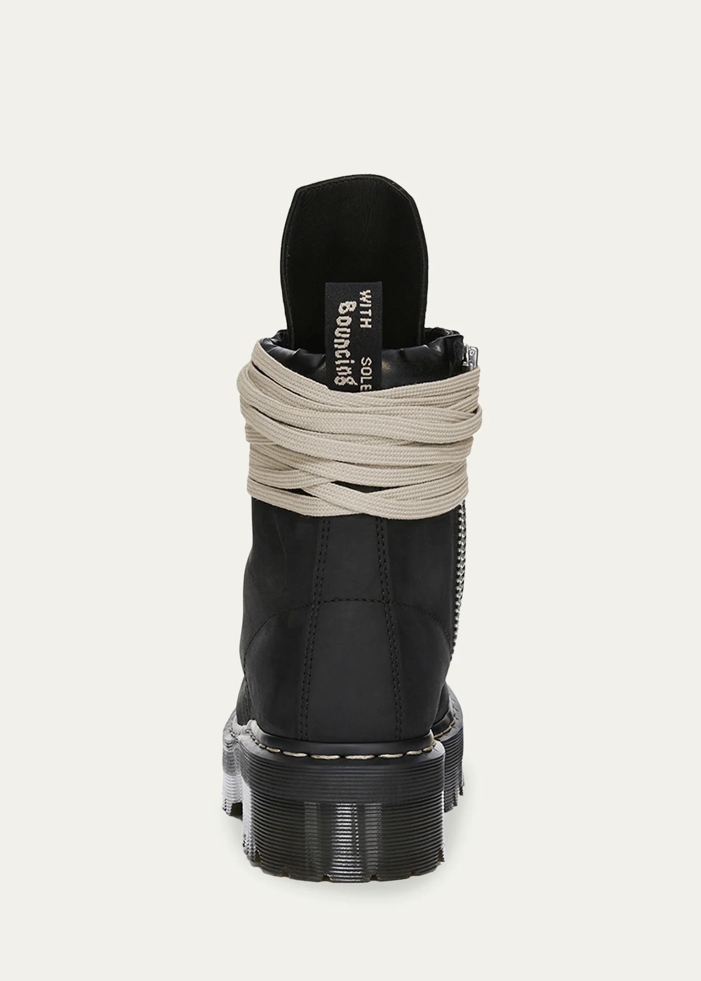 Rick Owens x Dr. Martens Men's FW26 Quad Sole Steel-Toe Nubuck