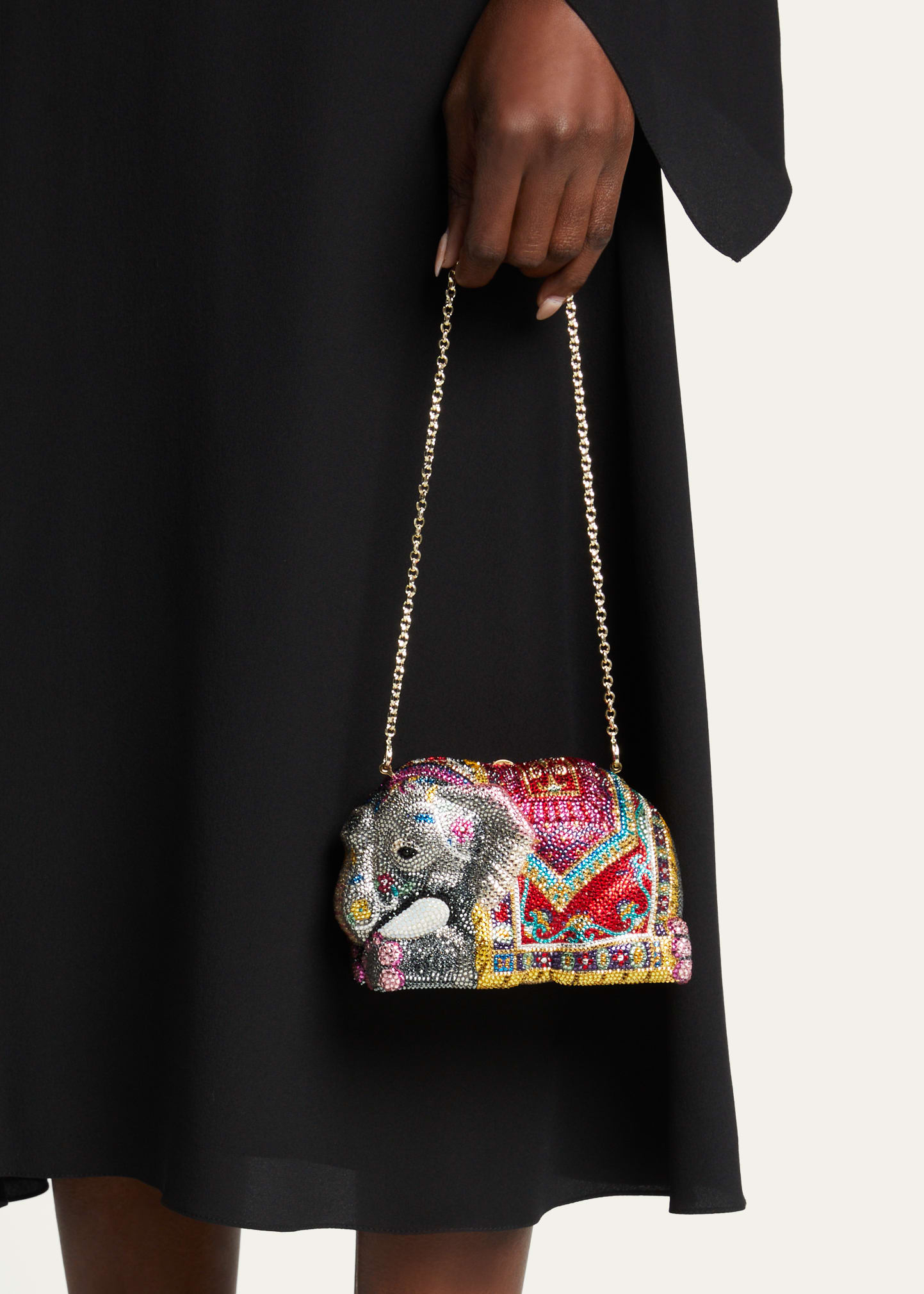 MK様　リバティ　シュクリエバッグ Judith Leiber Couture Crystal-Encrusted Elephant Clutch Bag, Red