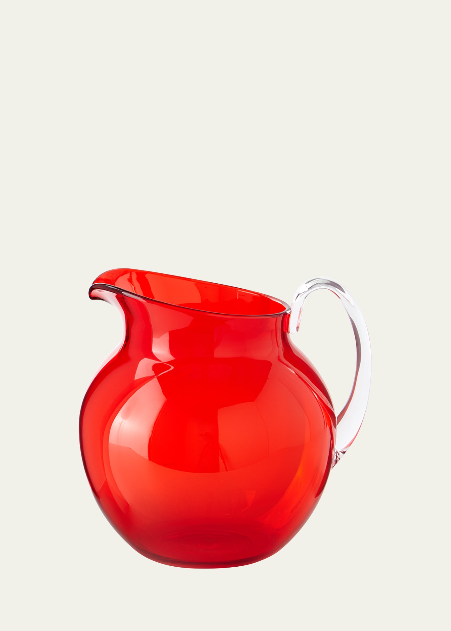 Mario Luca Giusti Palla Transparent Acrylic Pitcher, Red