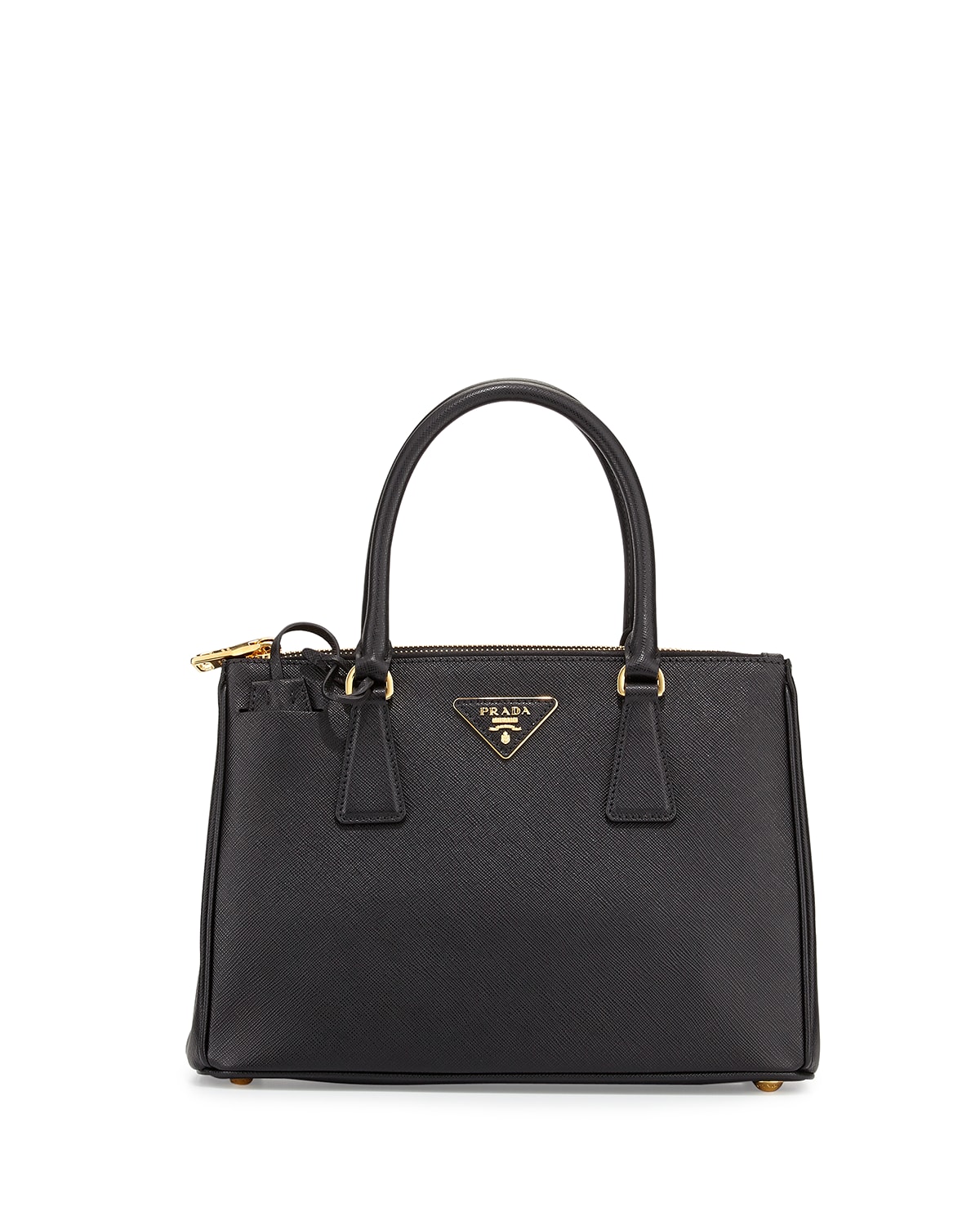 Prada Saffiano Lux Double-Zip Tote Bag - Bergdorf Goodman