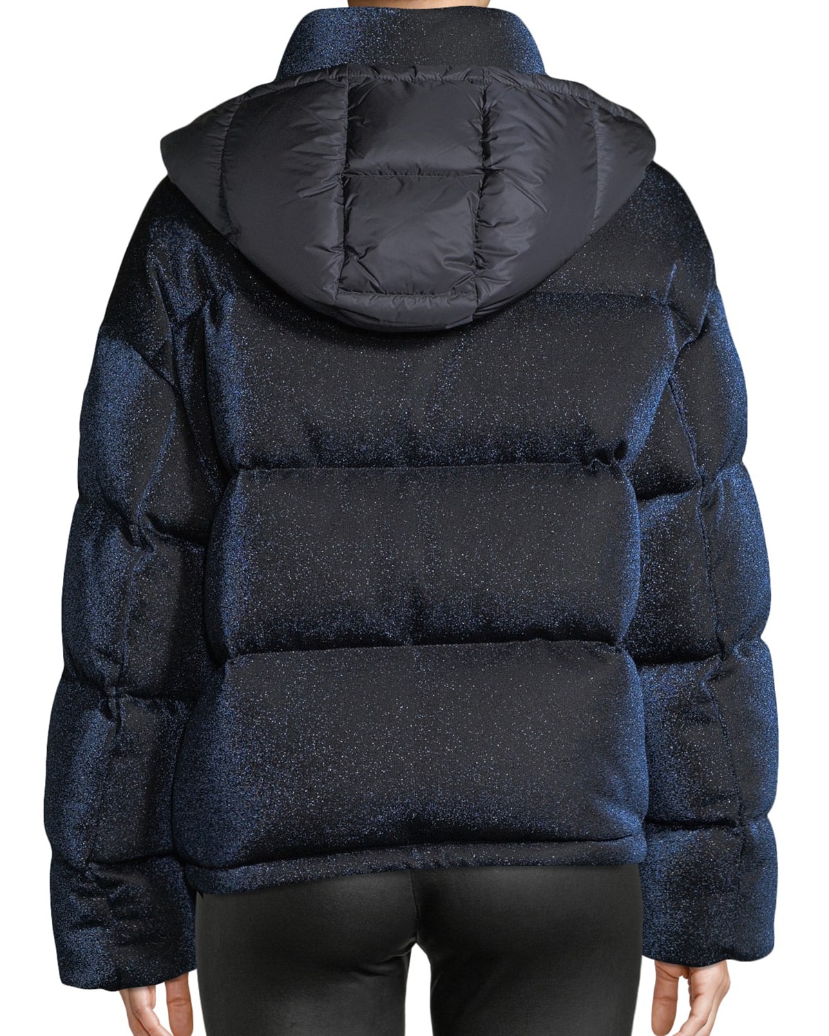 Moncler caille metallic puffer coat best sale