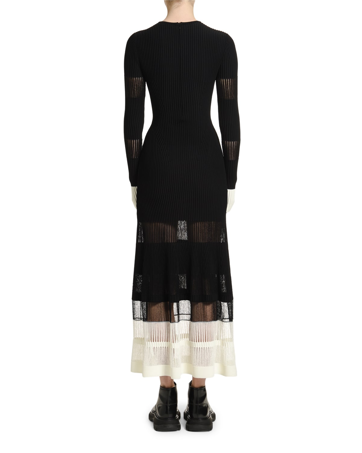 grey cable knit sweater dress English Factory