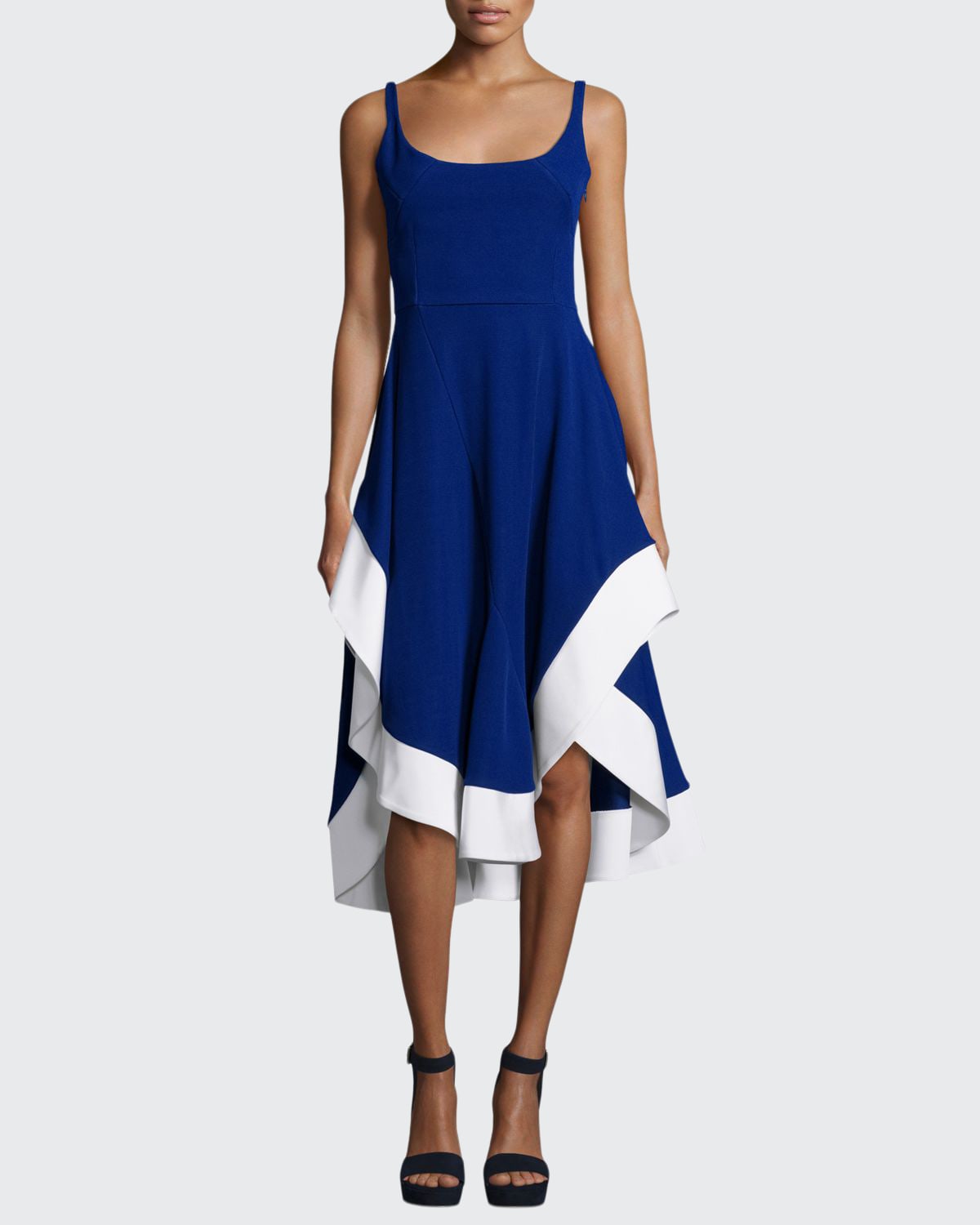 esteban cortazar blue dress Size 10 Esteban Cortazar Royal blue flamenco