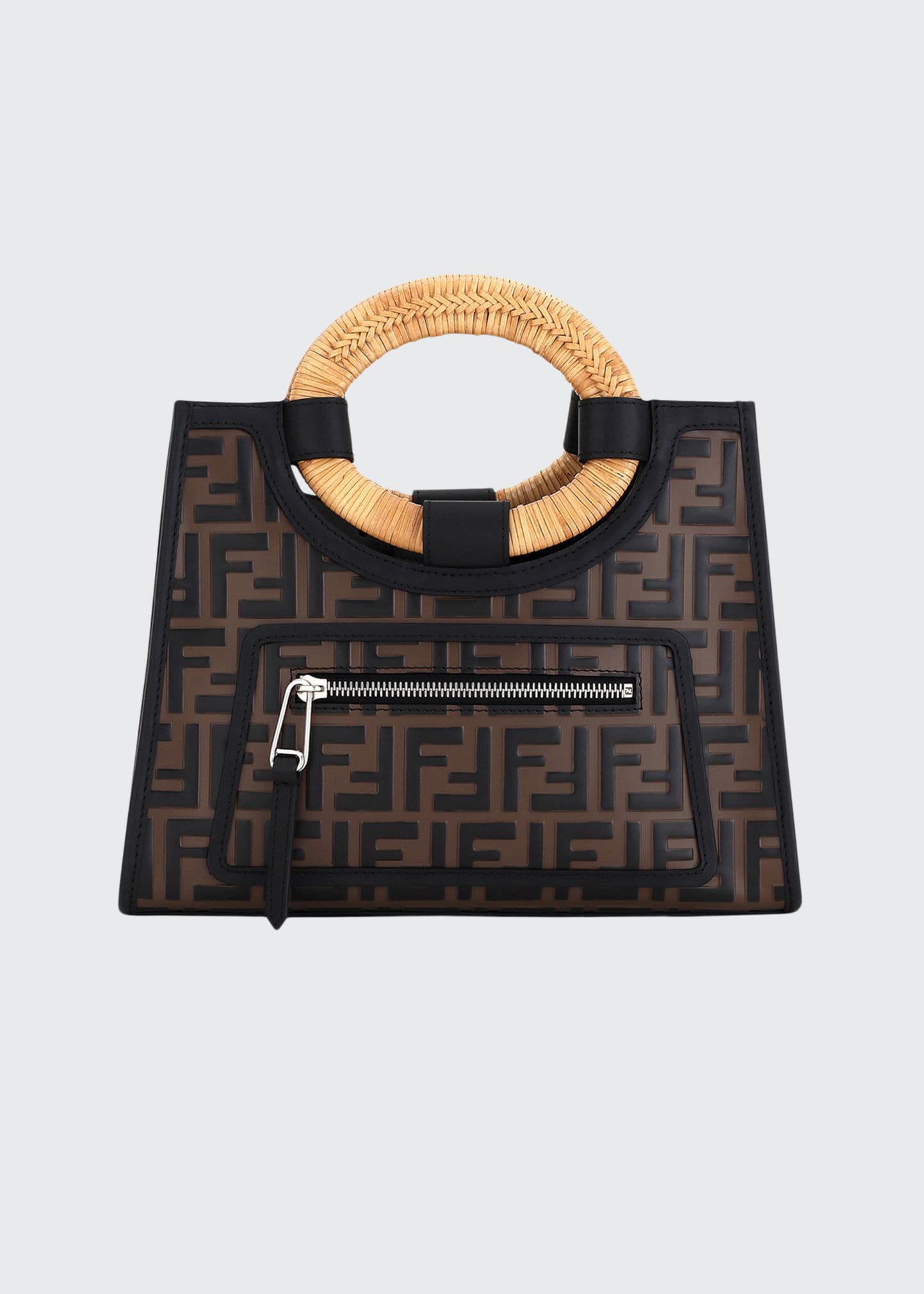 Fendi Runaway Small FF Embossed Calf Shopping Tote Bag - Bergdorf