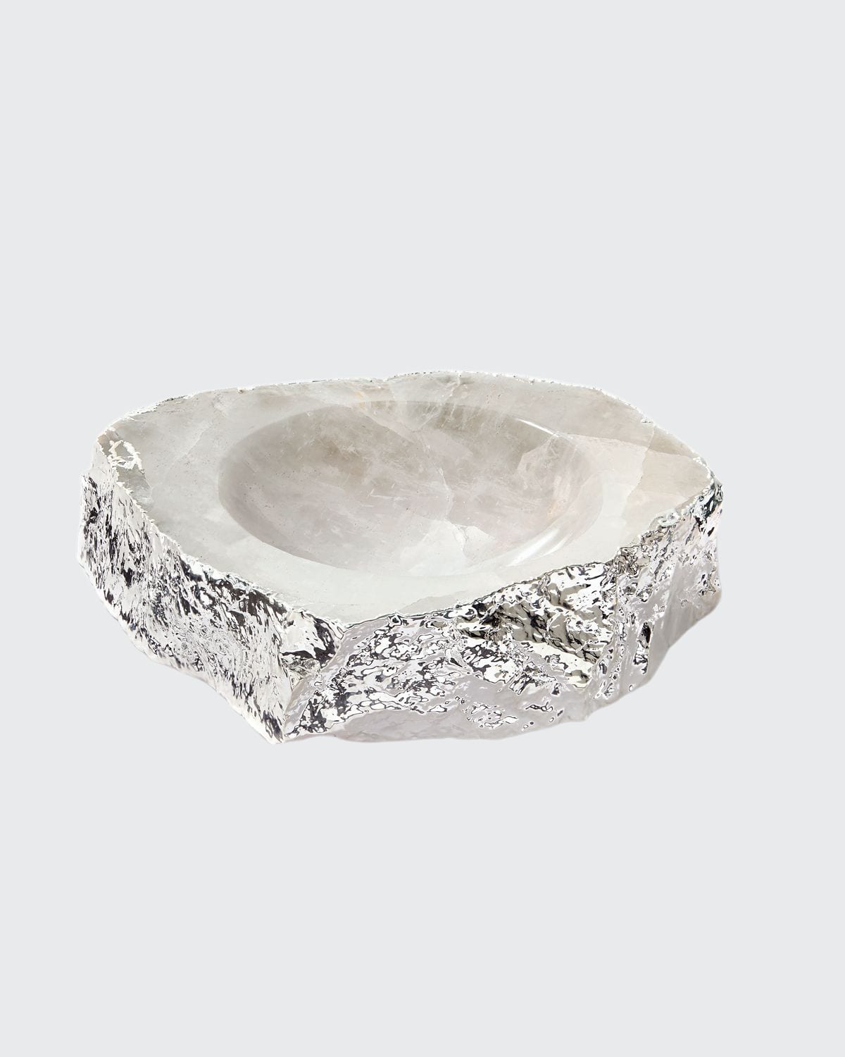 ANNA New York Casca Large Crystal Bowl, Silver