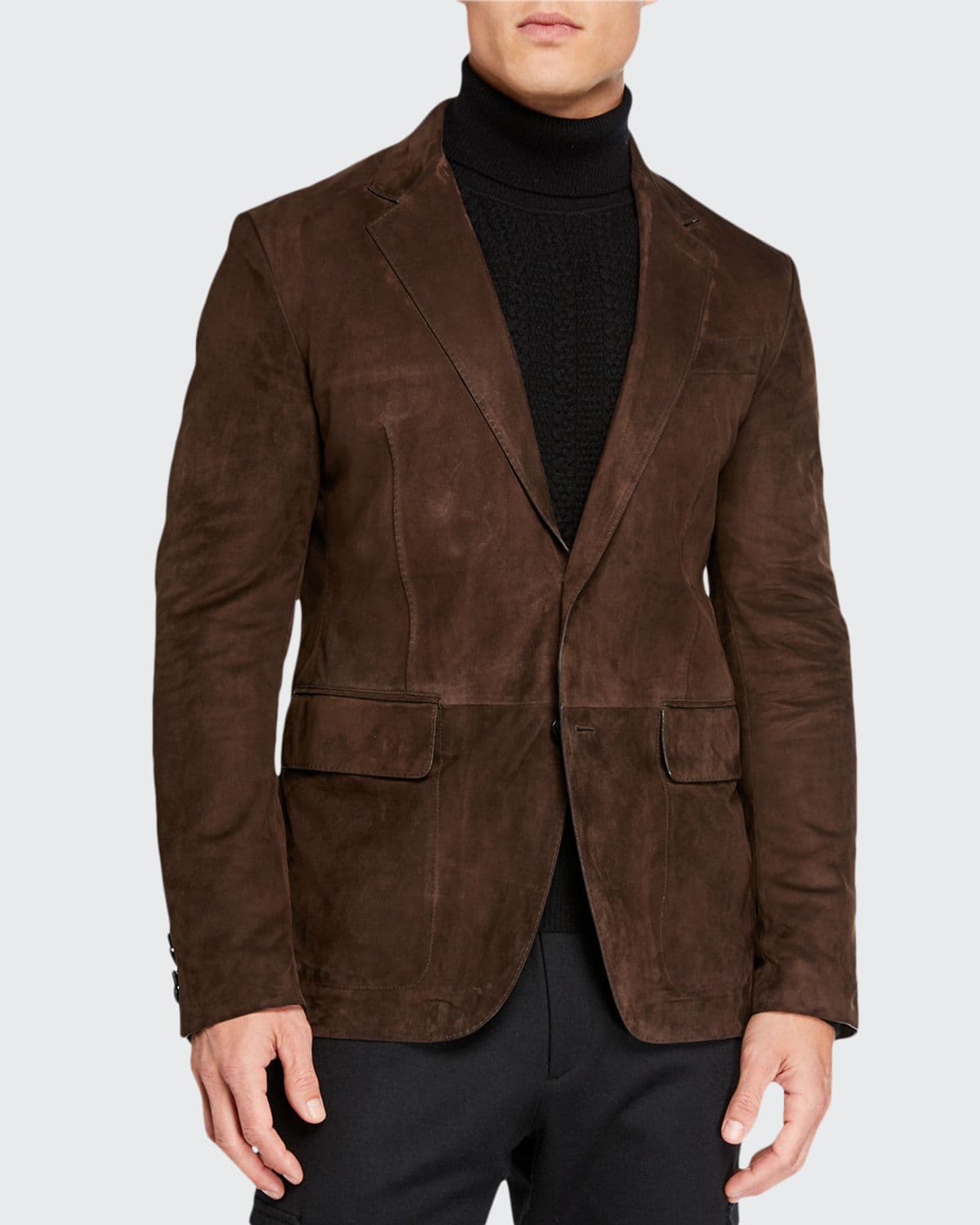 Ermenegildo Zegna Men s Suede Two Button Jacket