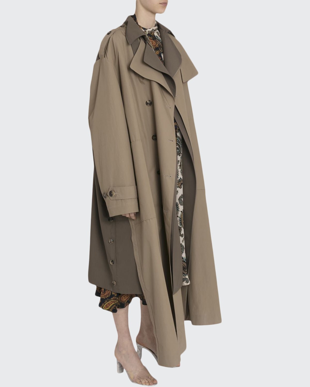 【rokh 】DOUBLE LAYERS TAILORED COAT rokh DOUBLE LAYERS TAILORED COAT