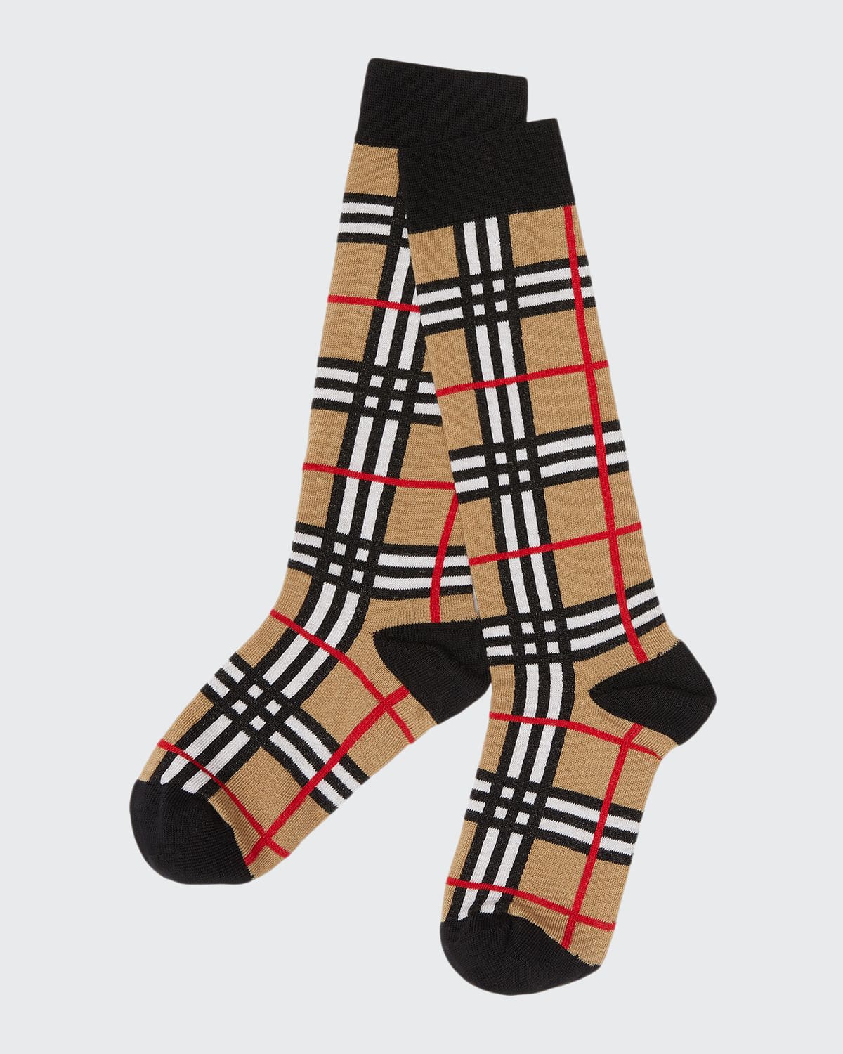 Burberry Kid's Check Socks - Bergdorf Goodman