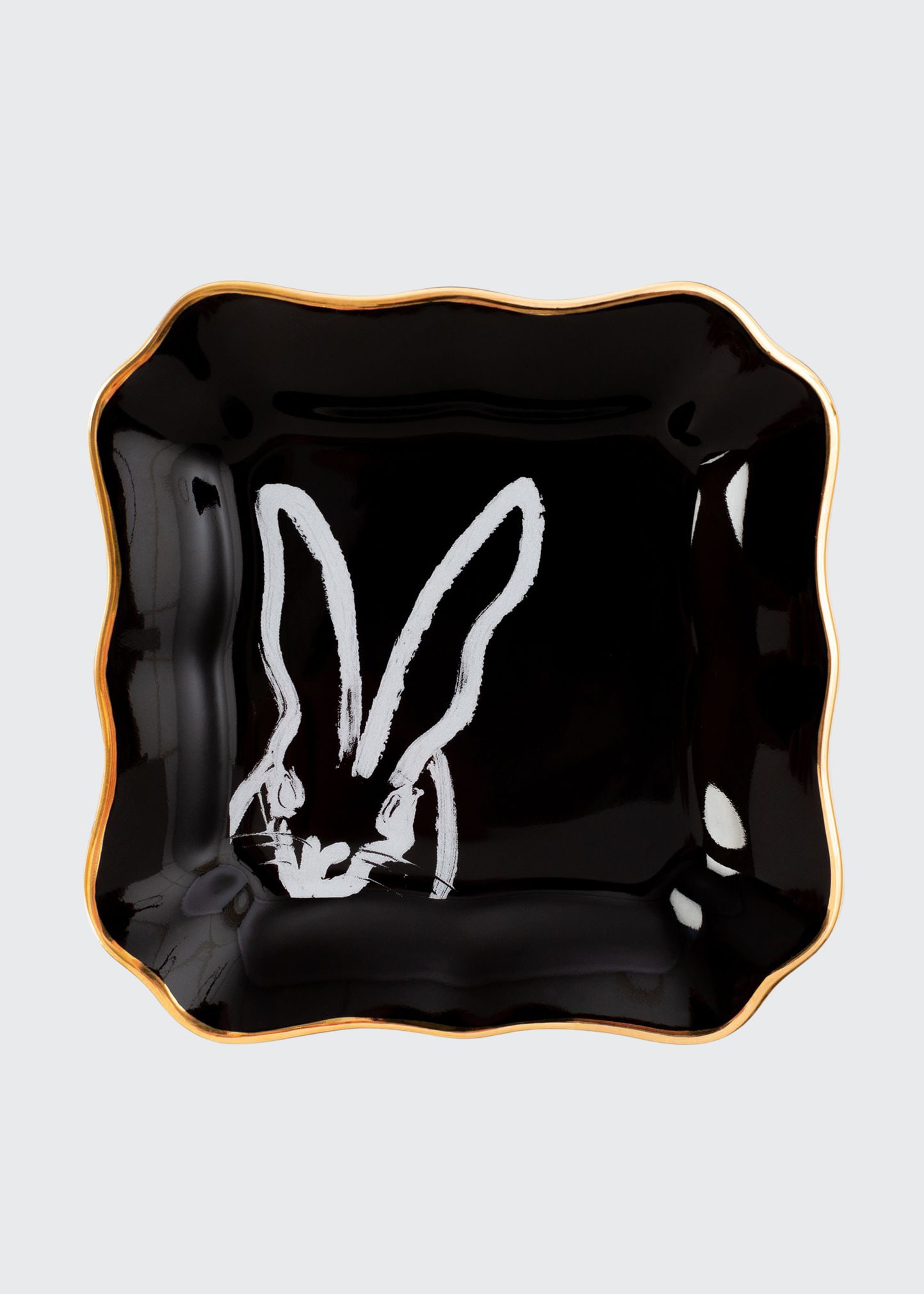 black bunny plate