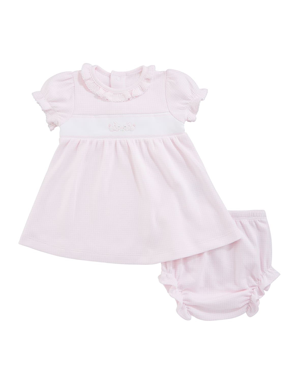 Kissy Kissy Premier Cottontails Dress w/ Matching Bloomers, Size 318