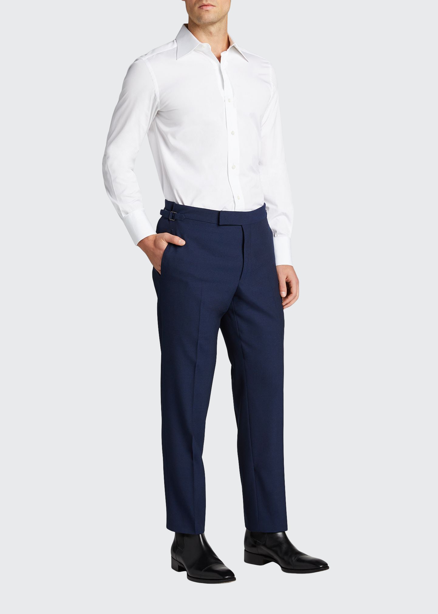 TOM FORD Men's O'Connor Base Wool Trousers - Bergdorf Goodman