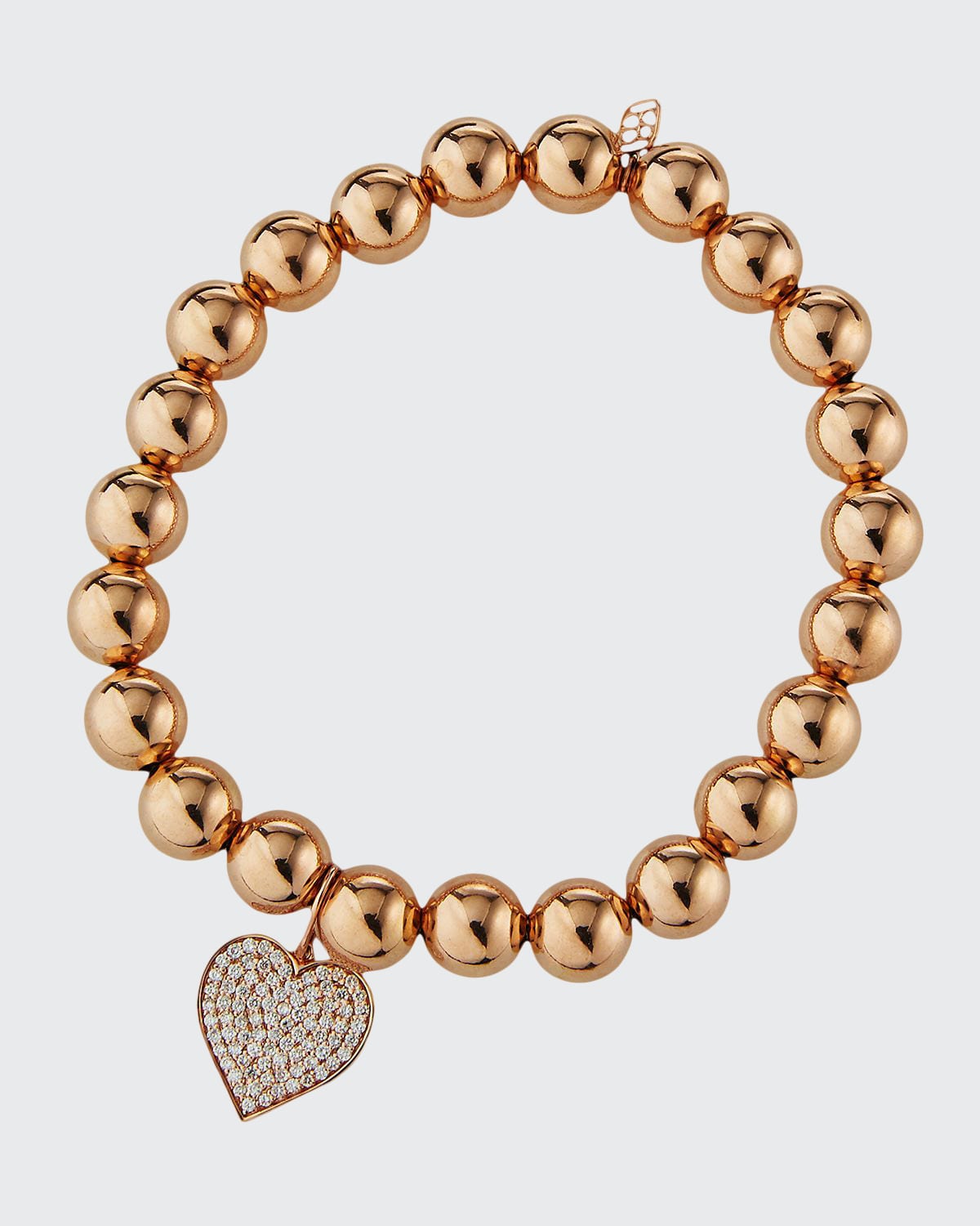 SYDNEY EVAN WHITE GOLD DIAMOND BOW CHARM BRACELET main image 1