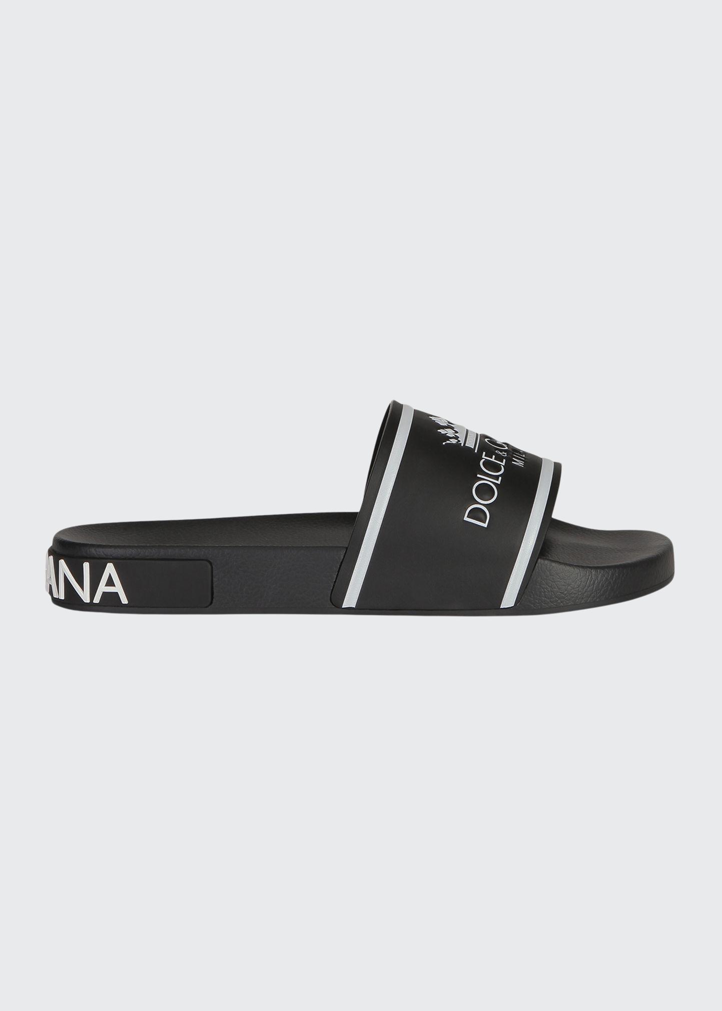 Dolce & Gabbana Slides for Men Dolce & Gabbana Dolce & Gabbana Dg Rubber Slides Men  main image 2