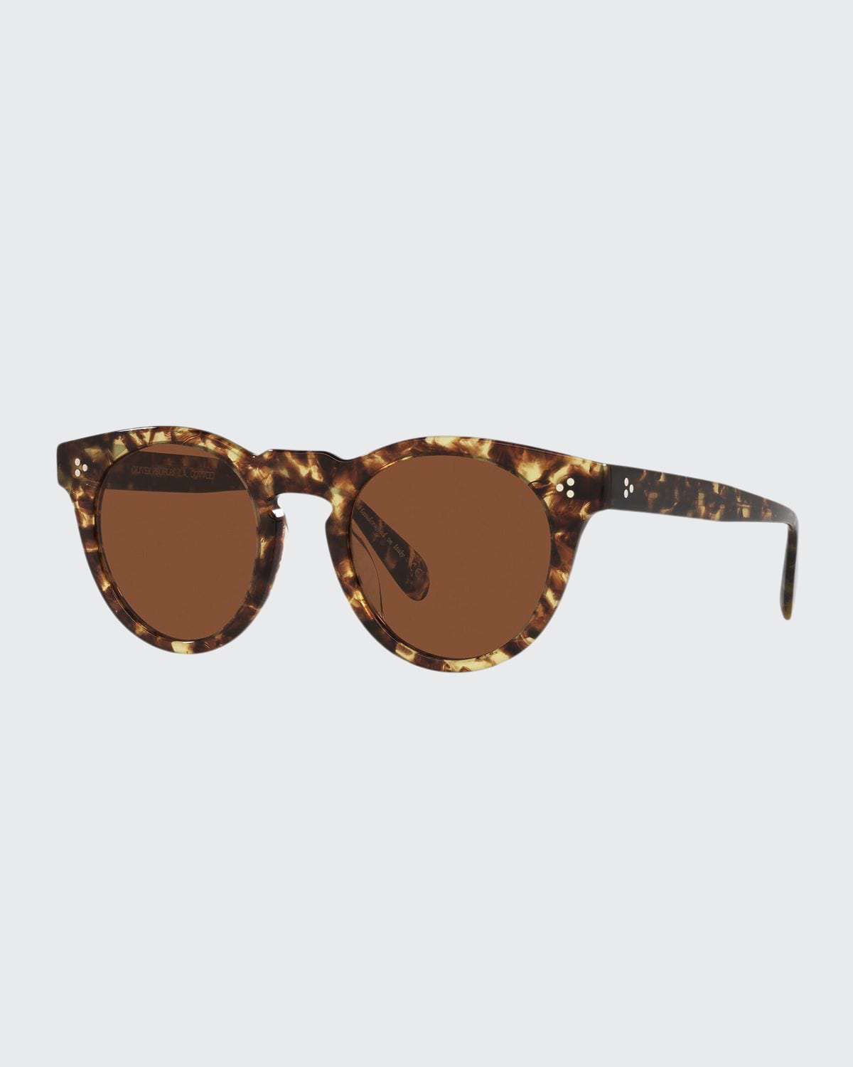 Oliver Peoples Lewen Round Acetate Sunglasses, Tortoiseshell - Bergdorf  Goodman