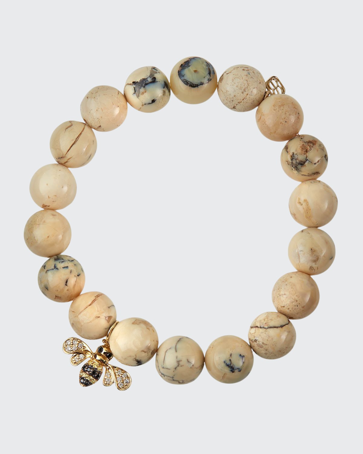 Sydney Evan Bee and African Opal Stretch Bracelet