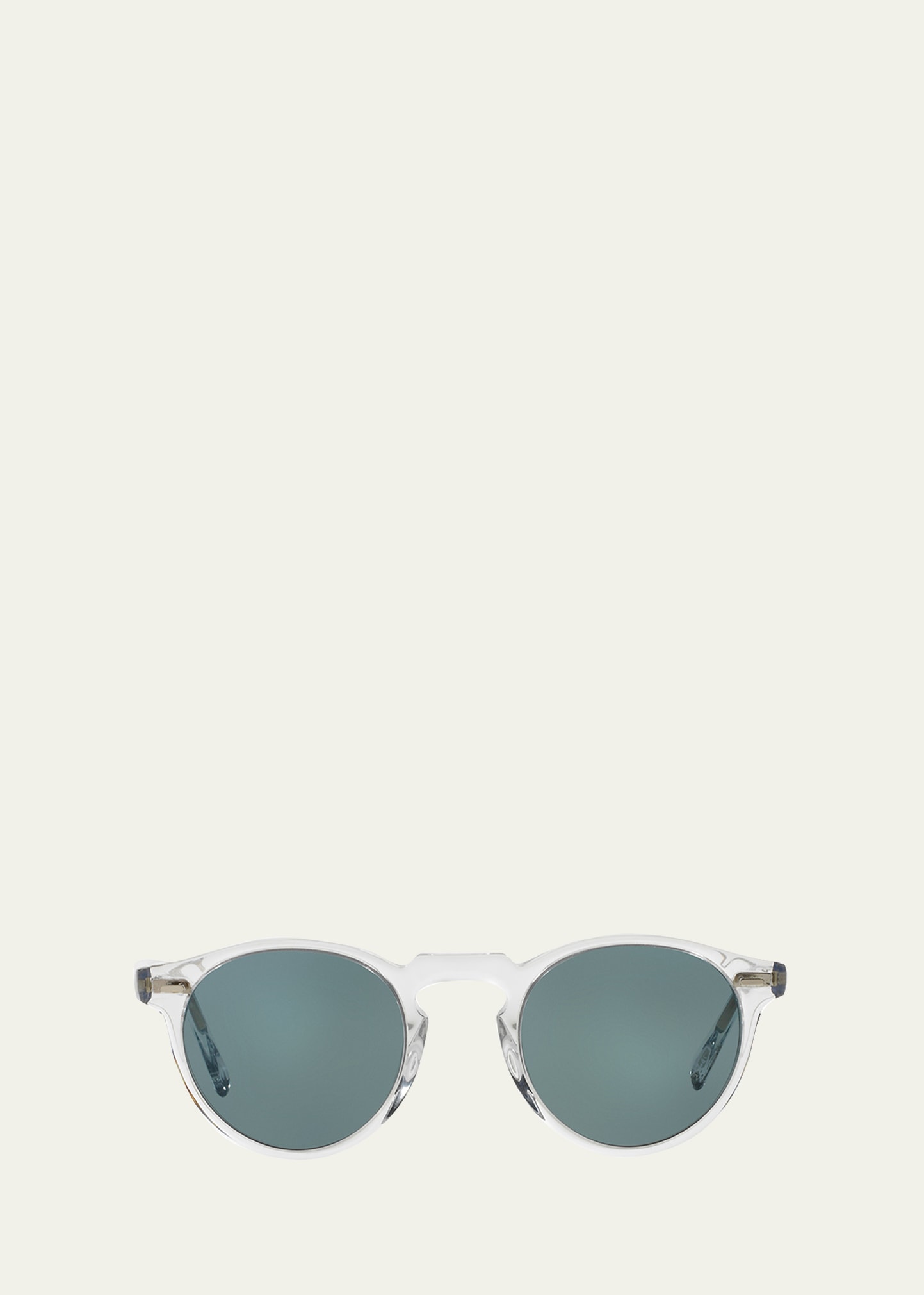 Oliver Peoples Gregory Peck Round Acetate Sunglasses - Bergdorf Goodman