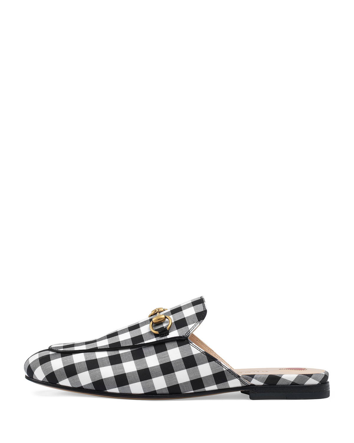 Gucci gingham slides deals