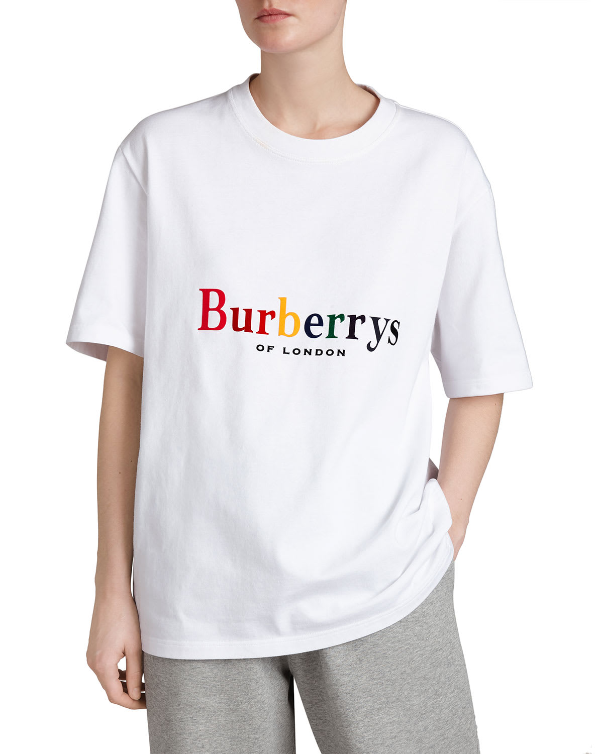 Burberry crew neck rainbow hotsell