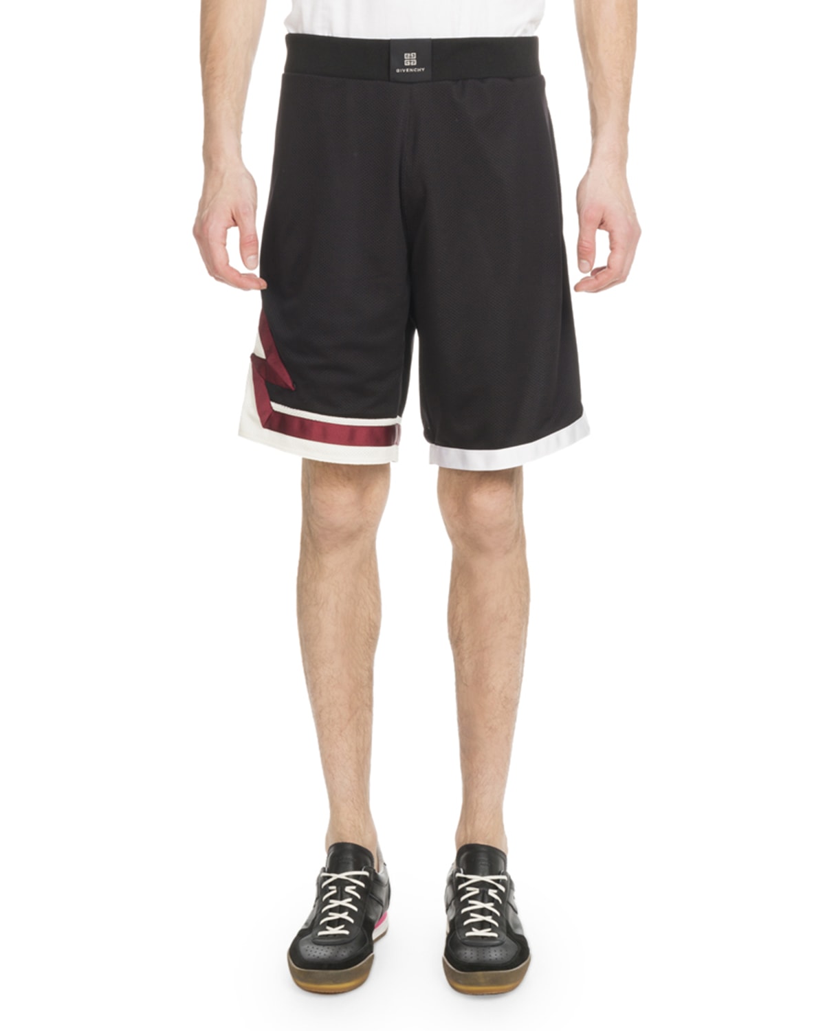 Givenchy Men's Lightning Bolt Basketball Shorts